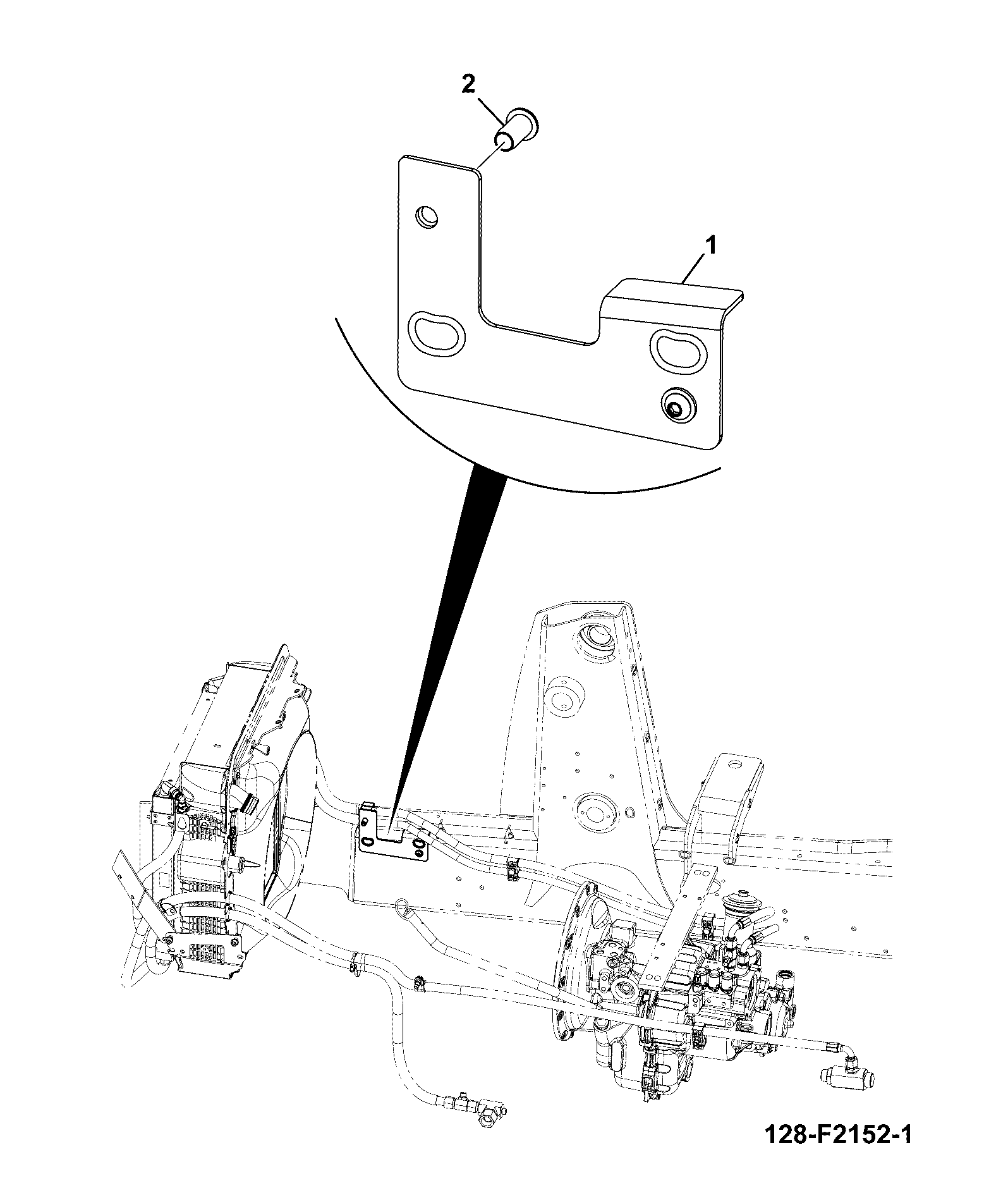 Кронштейн 128/F2908 JCB
