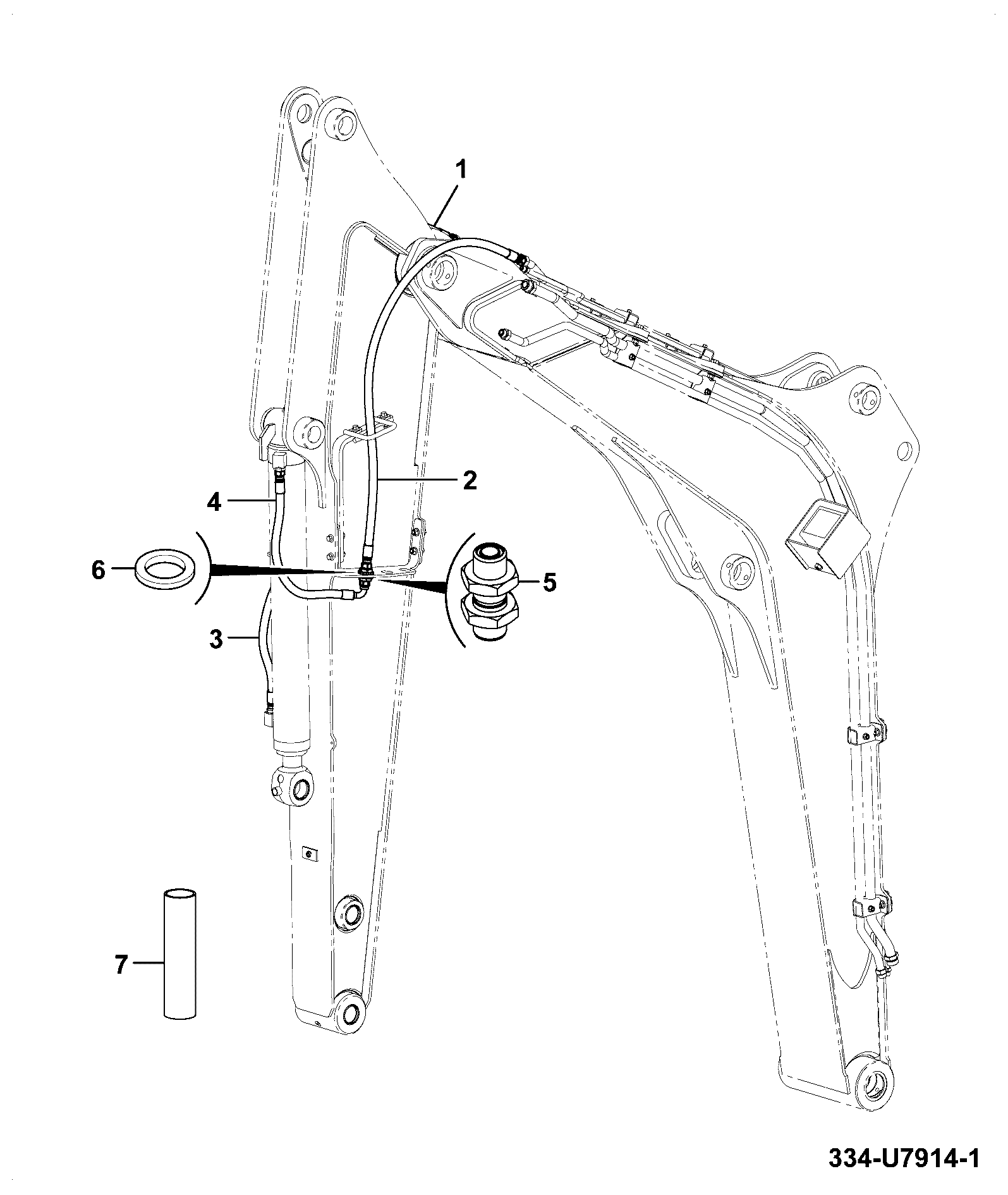 шланг 334/U7092 JCB