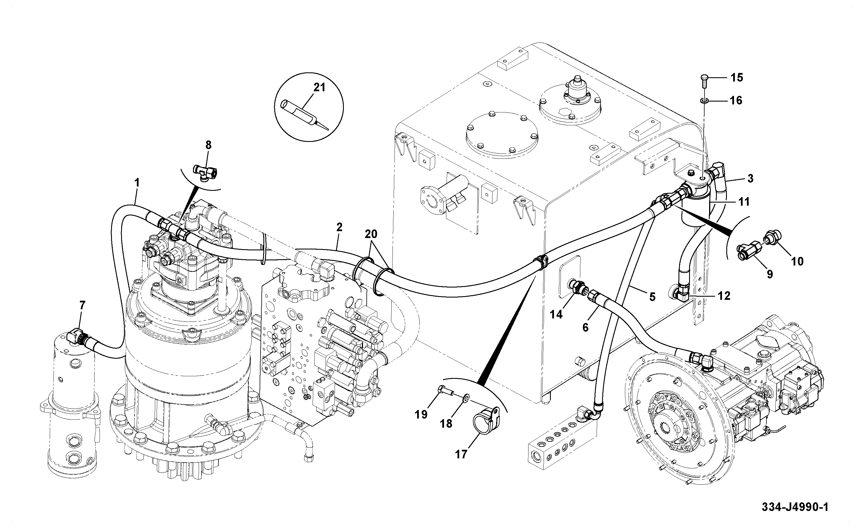 Шланг 332/K8019 JCB