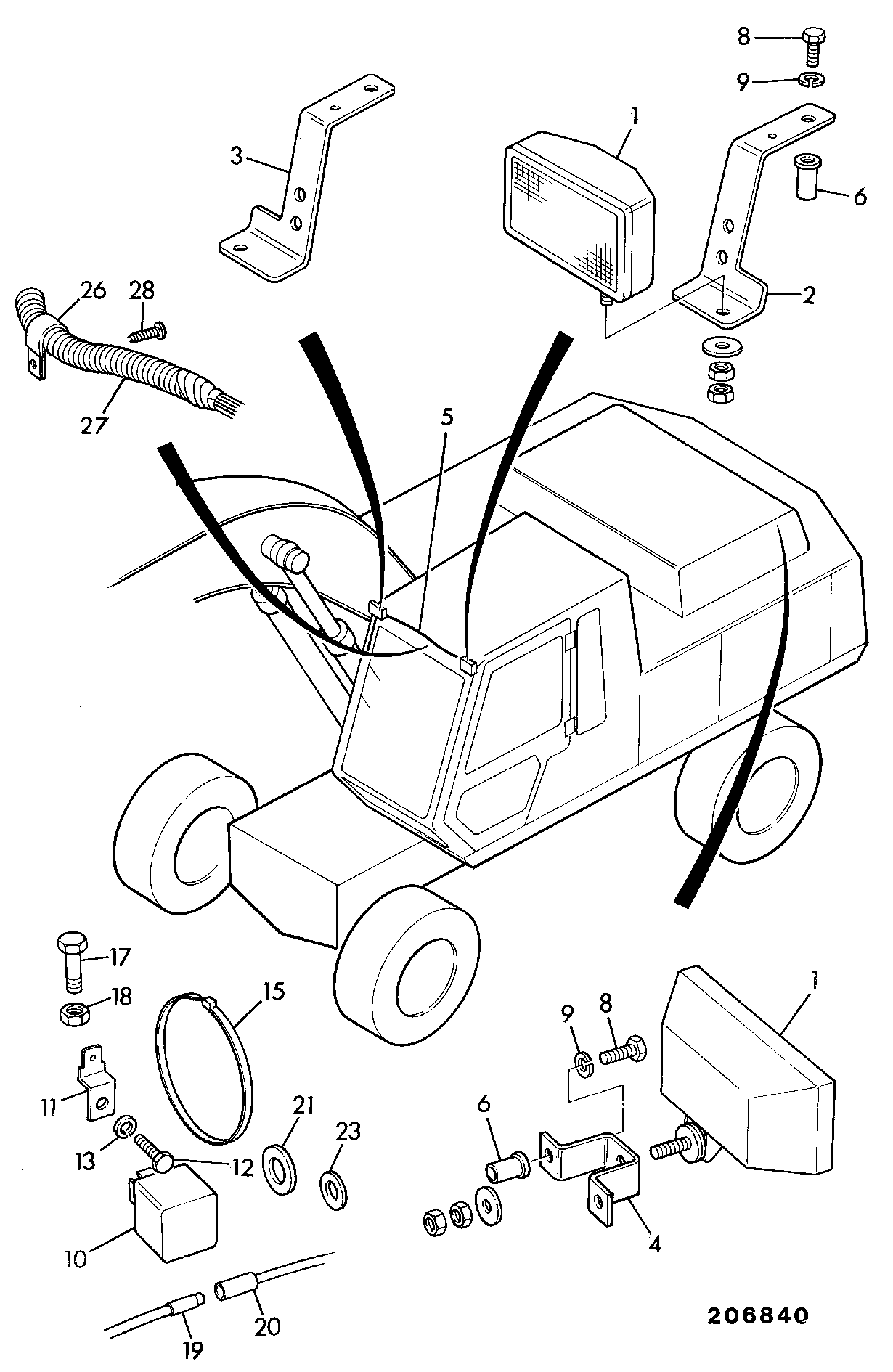 Зажим JHR0039 JCB