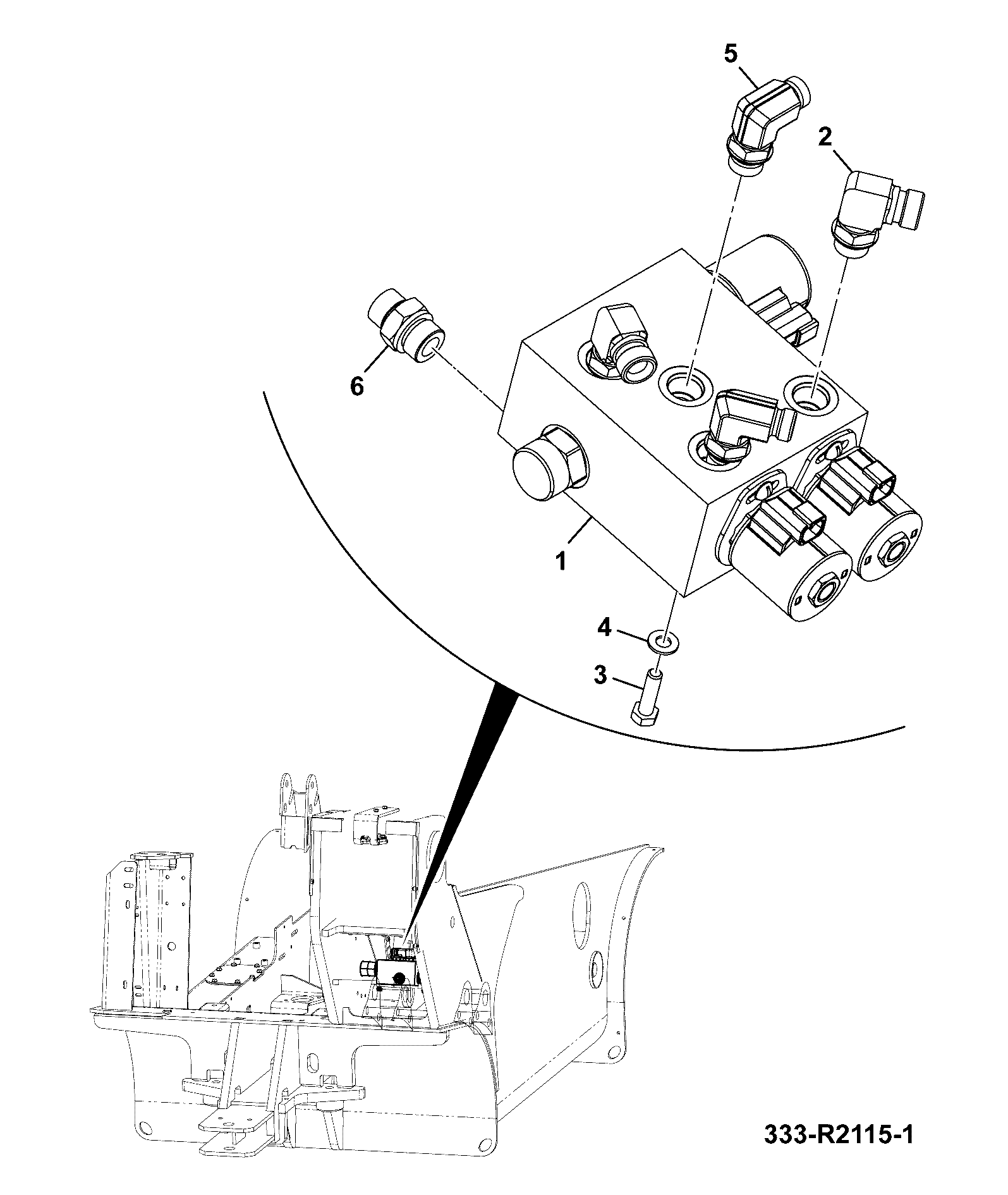 Клапан 333/T4800 JCB