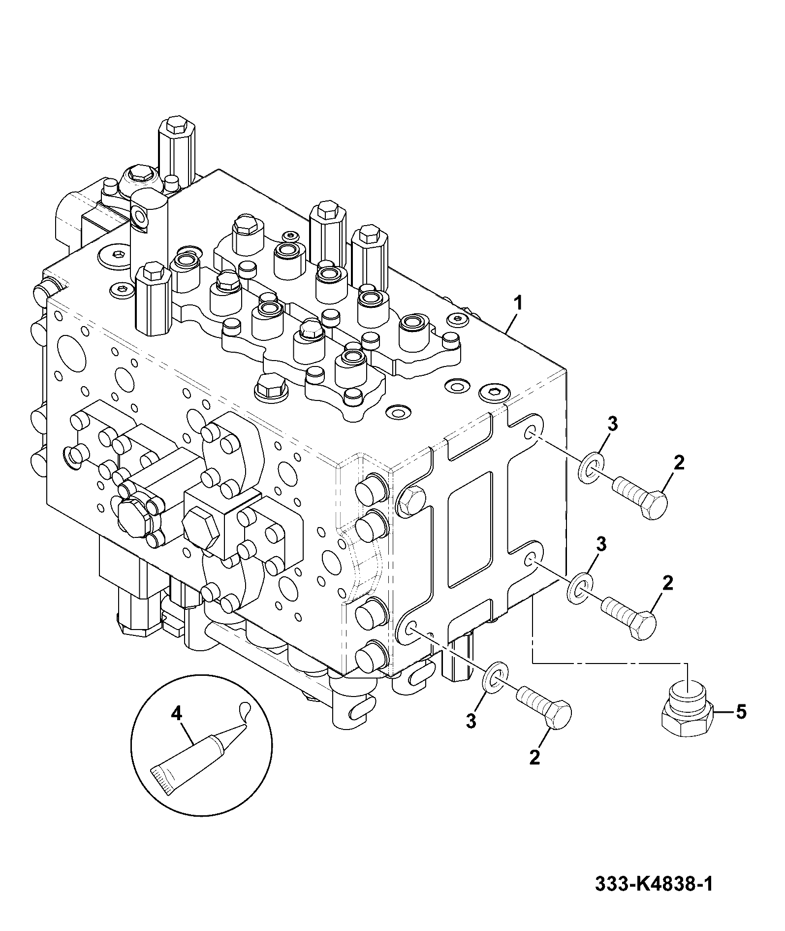 Клапан 333/K0624 JCB