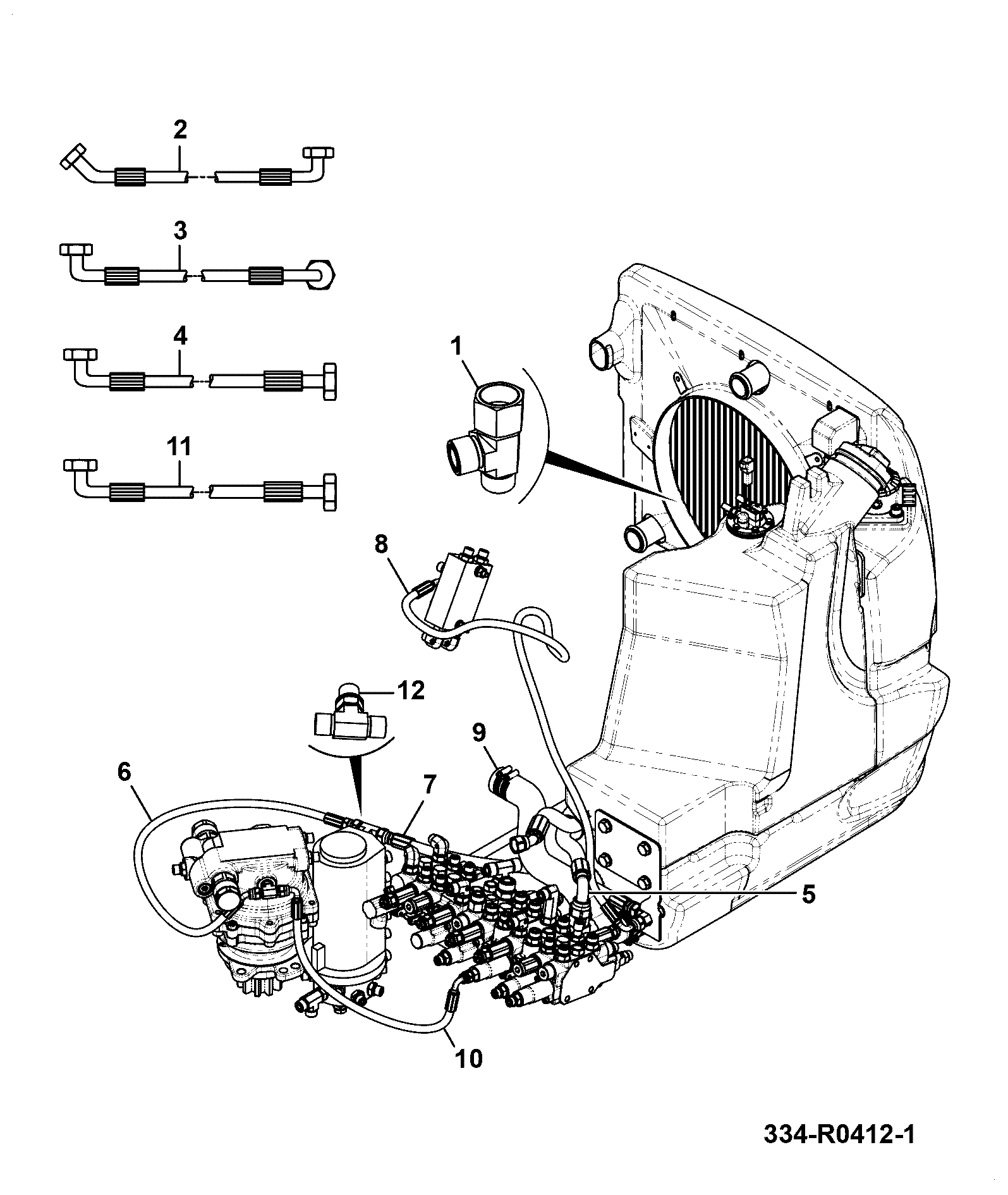 Шланг 333/V5032 JCB