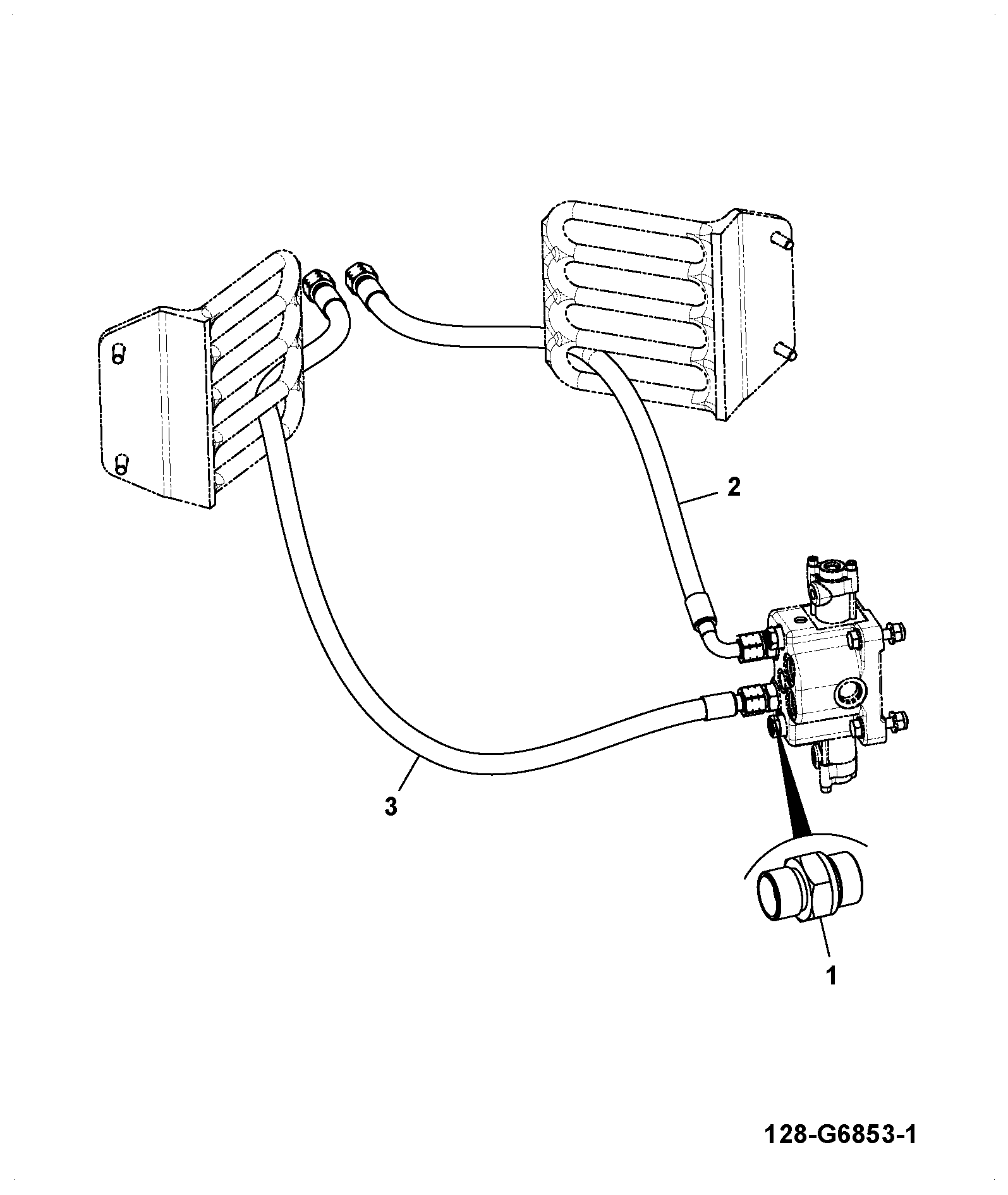 Шланг -08 BSP HP 940 335/G7210 JCB