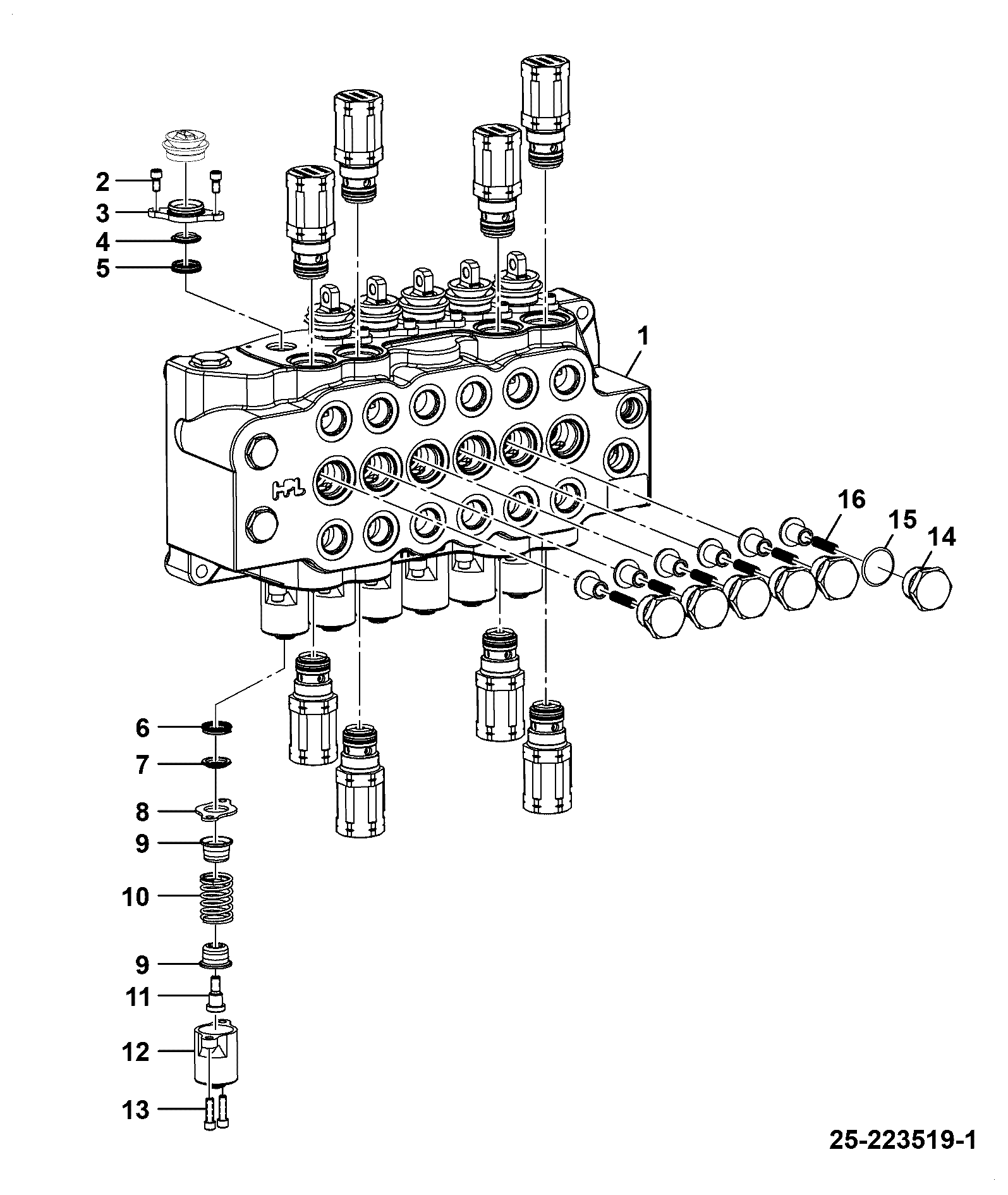 Клапан 25/223519 JCB