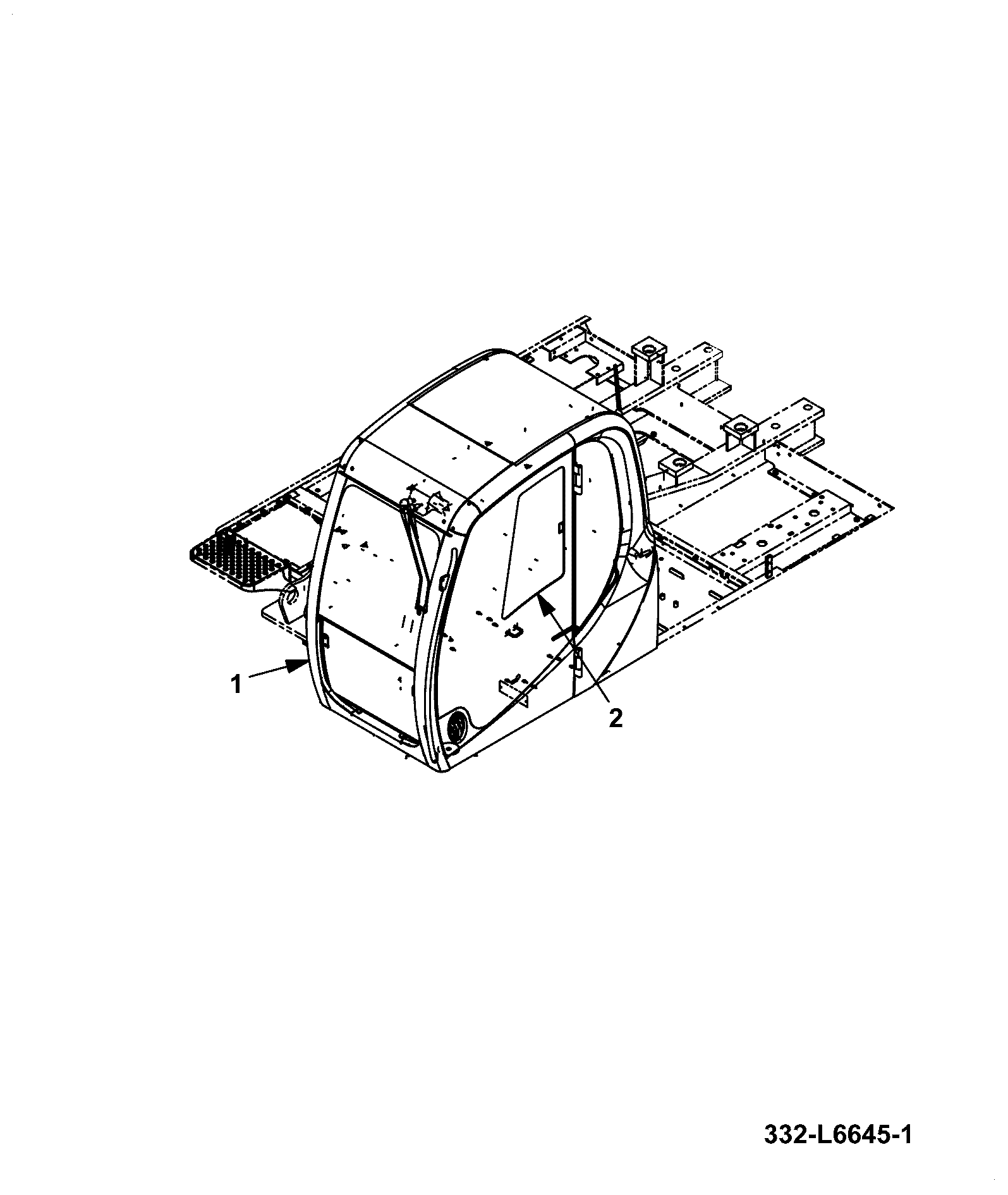 Дверь 332/L8467 JCB