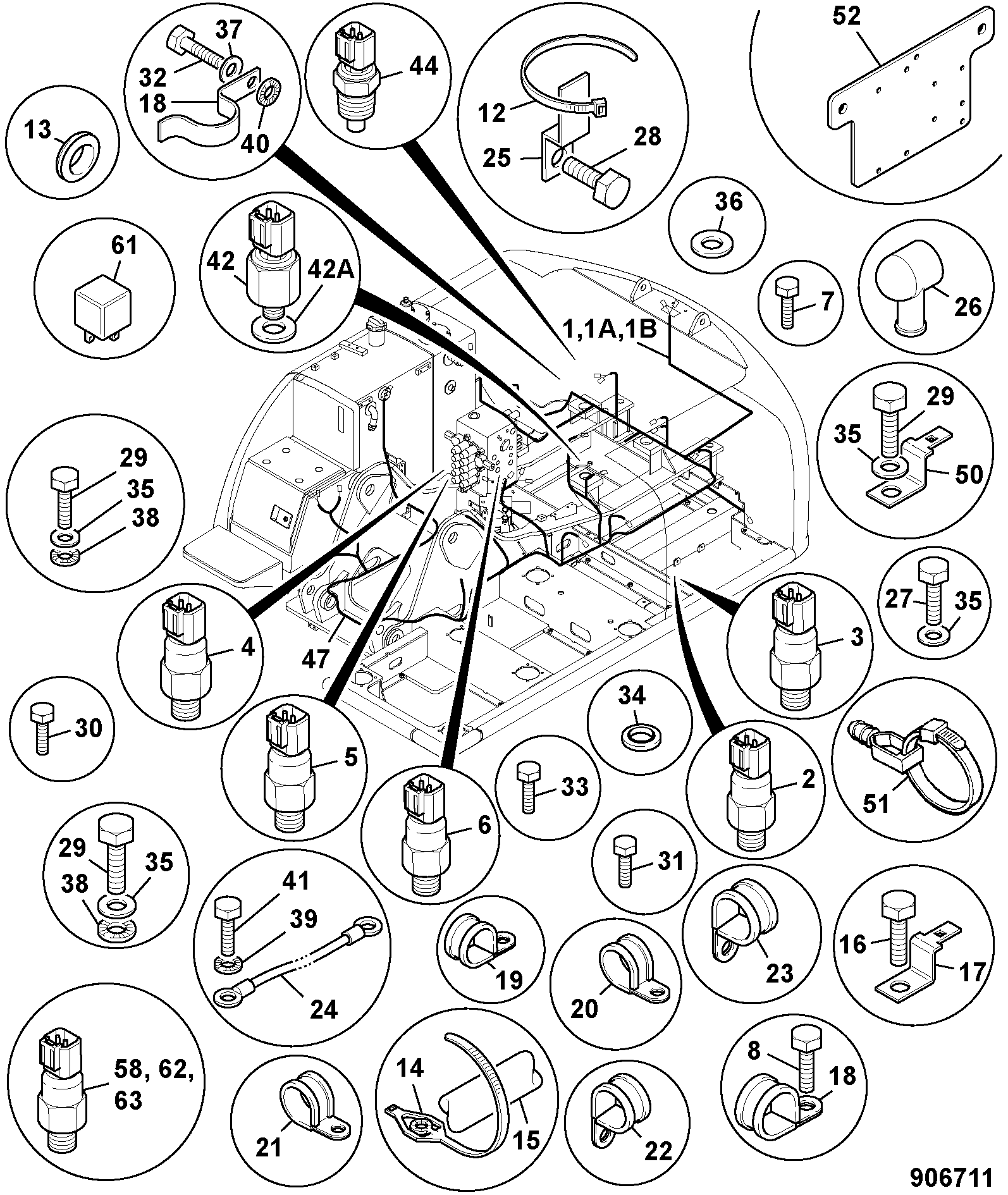 Жгут проводов 332/K2310 JCB