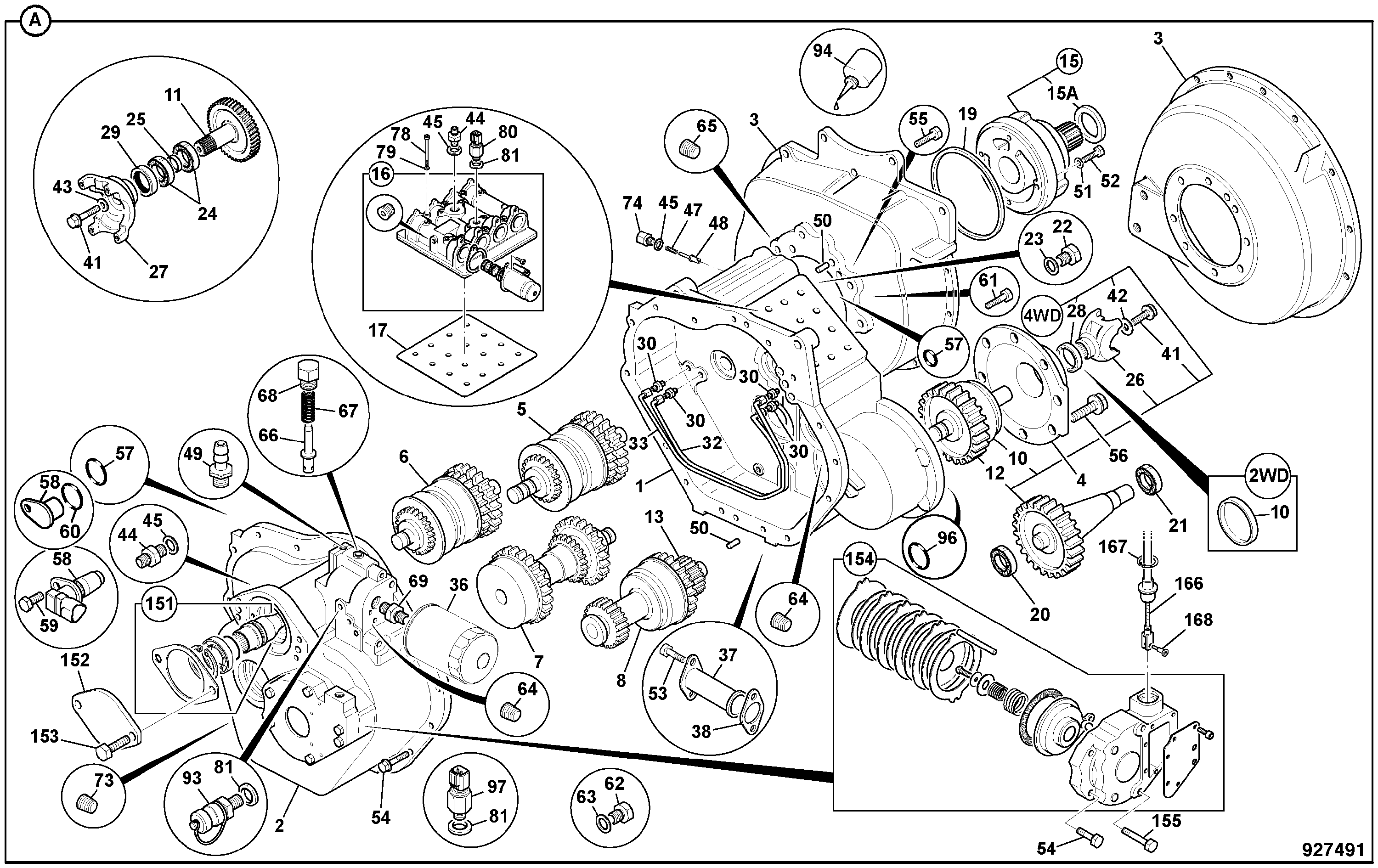 Коробка передач 460/M2038 JCB