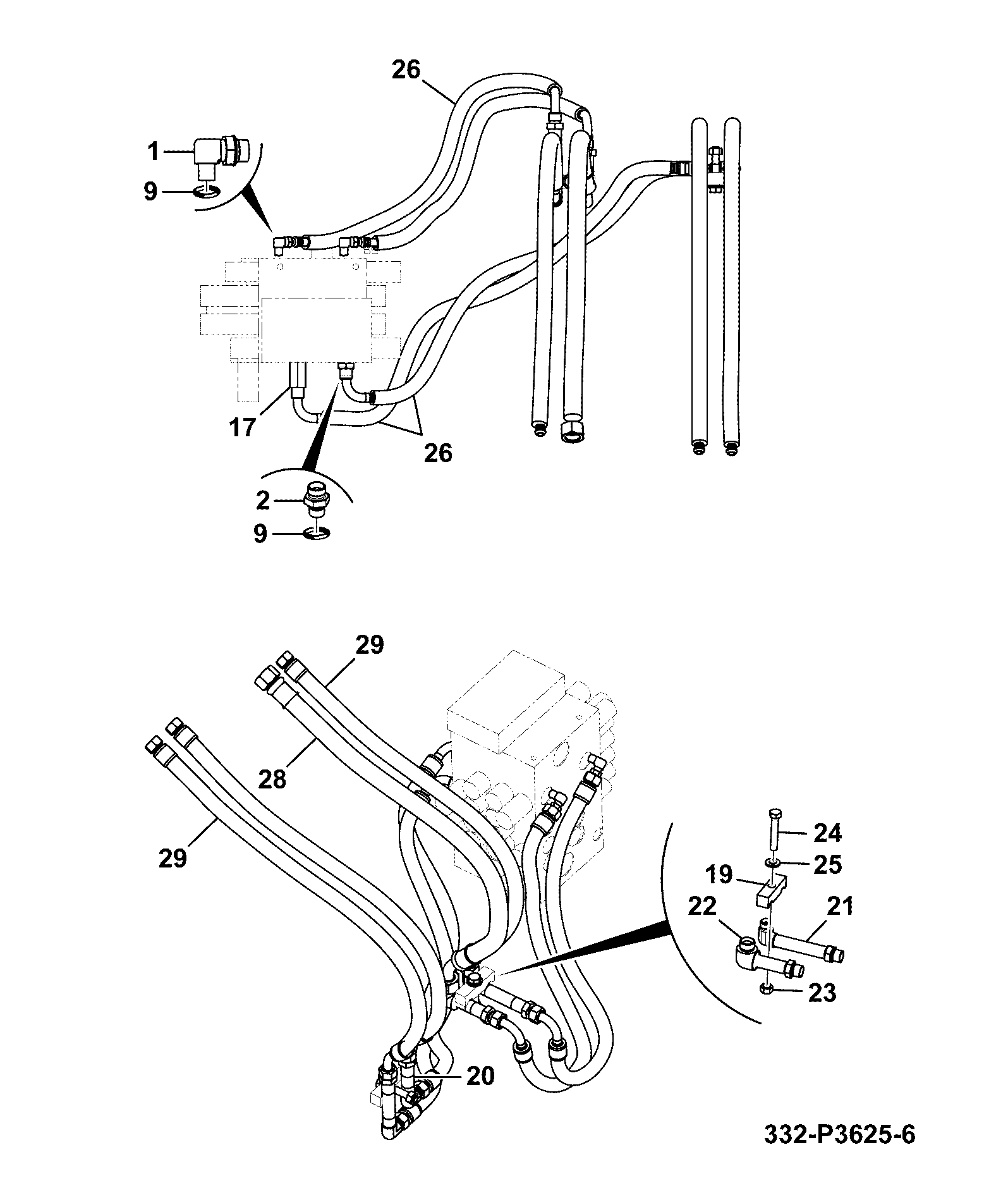 Шланг 333/P0731 JCB