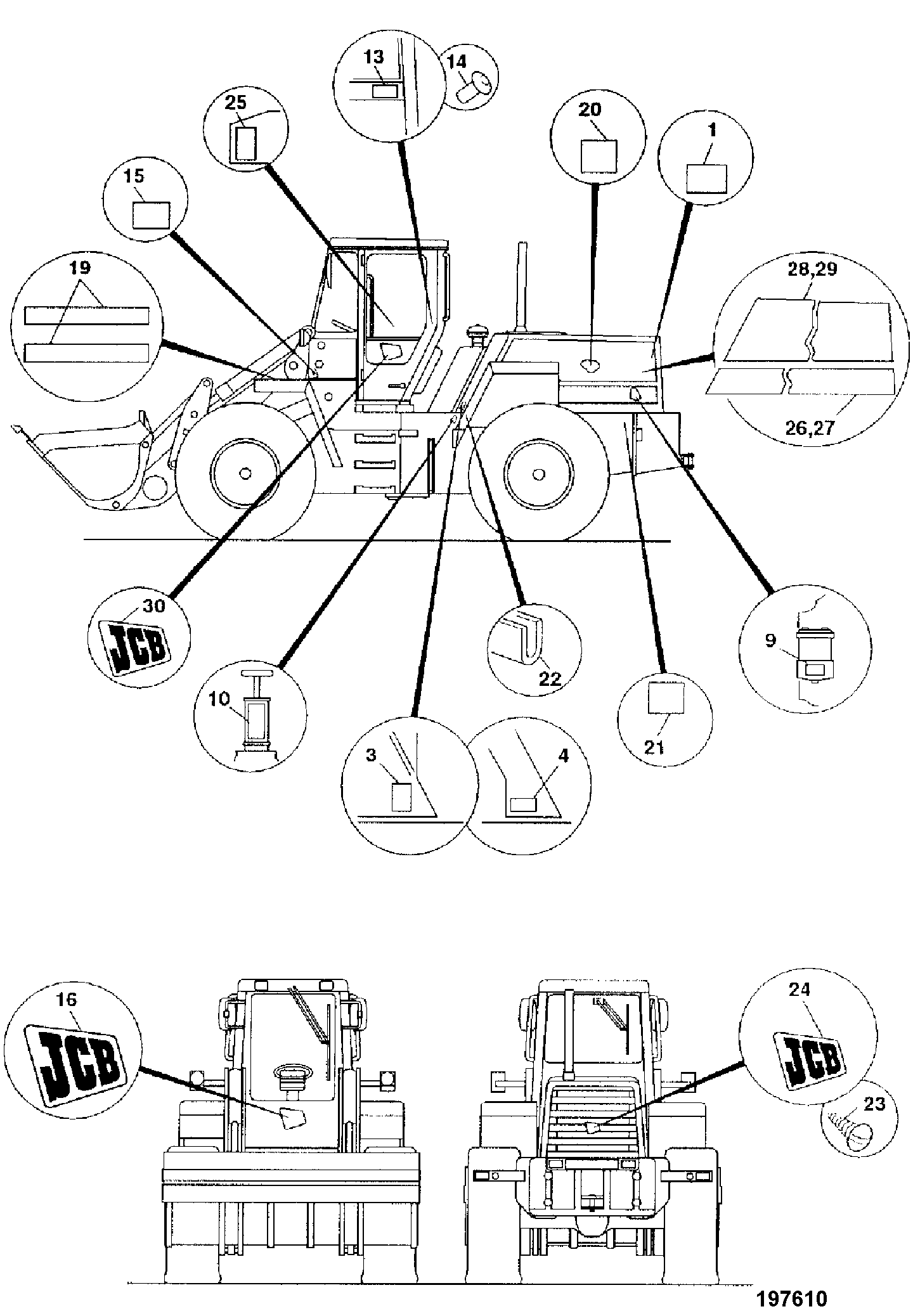 табличка 156/58500 JCB