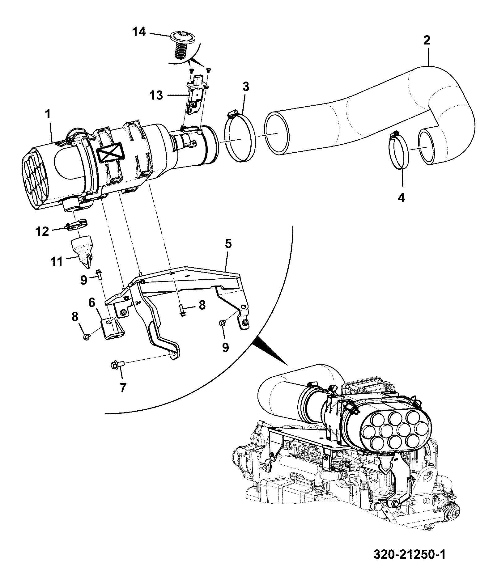 Шланг 320/05762 JCB
