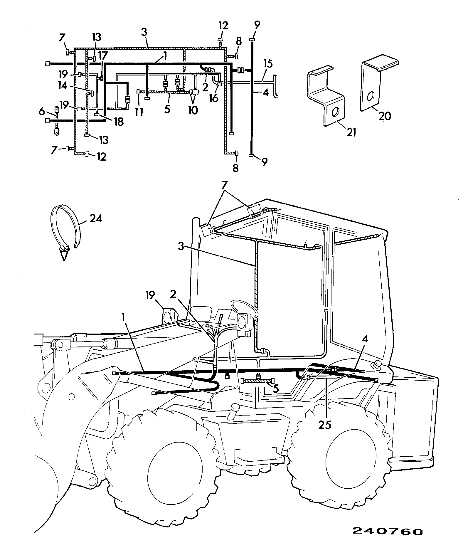 Жгут проводов 721/00060 JCB