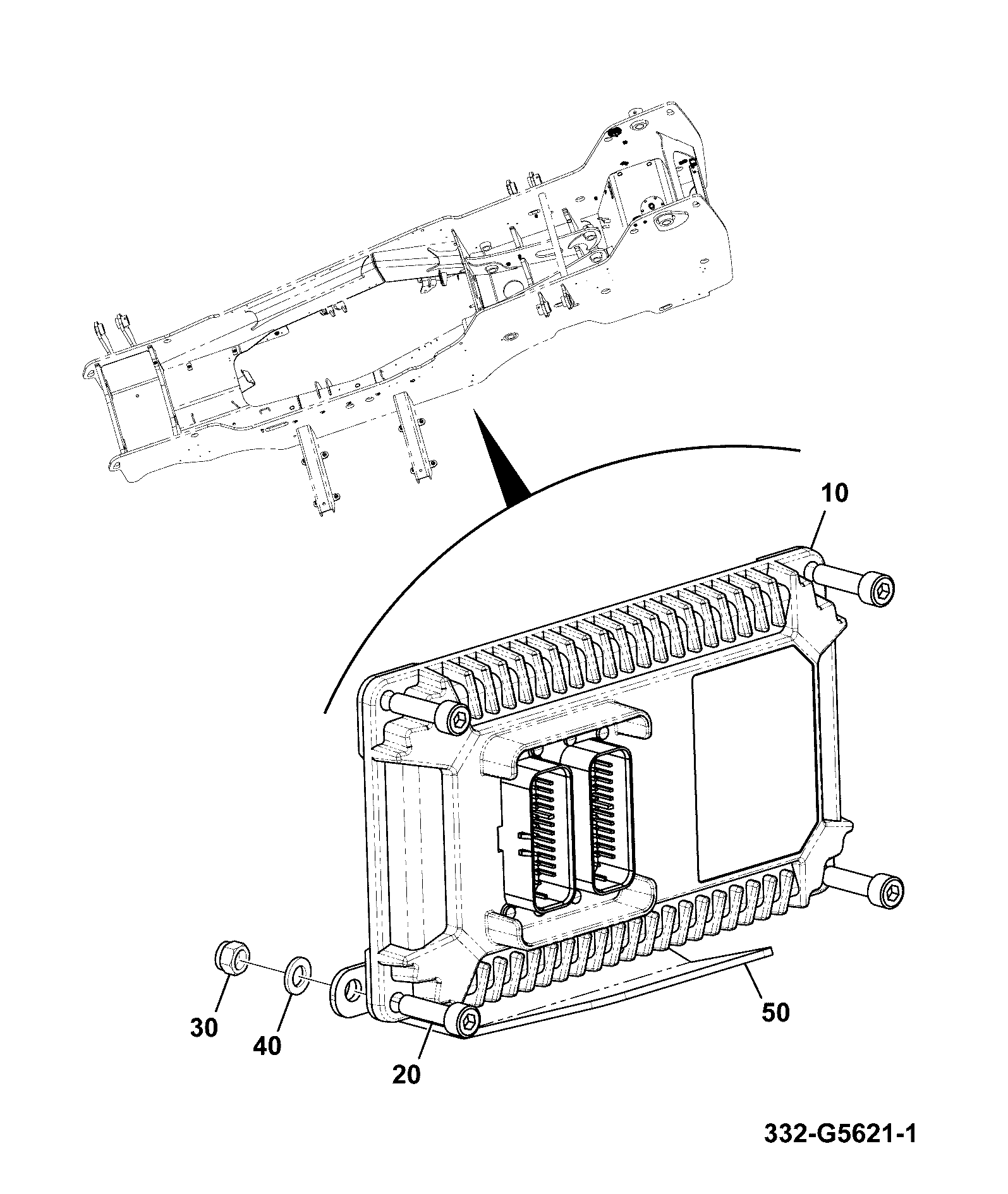 Дефлектор 332/H0780 JCB