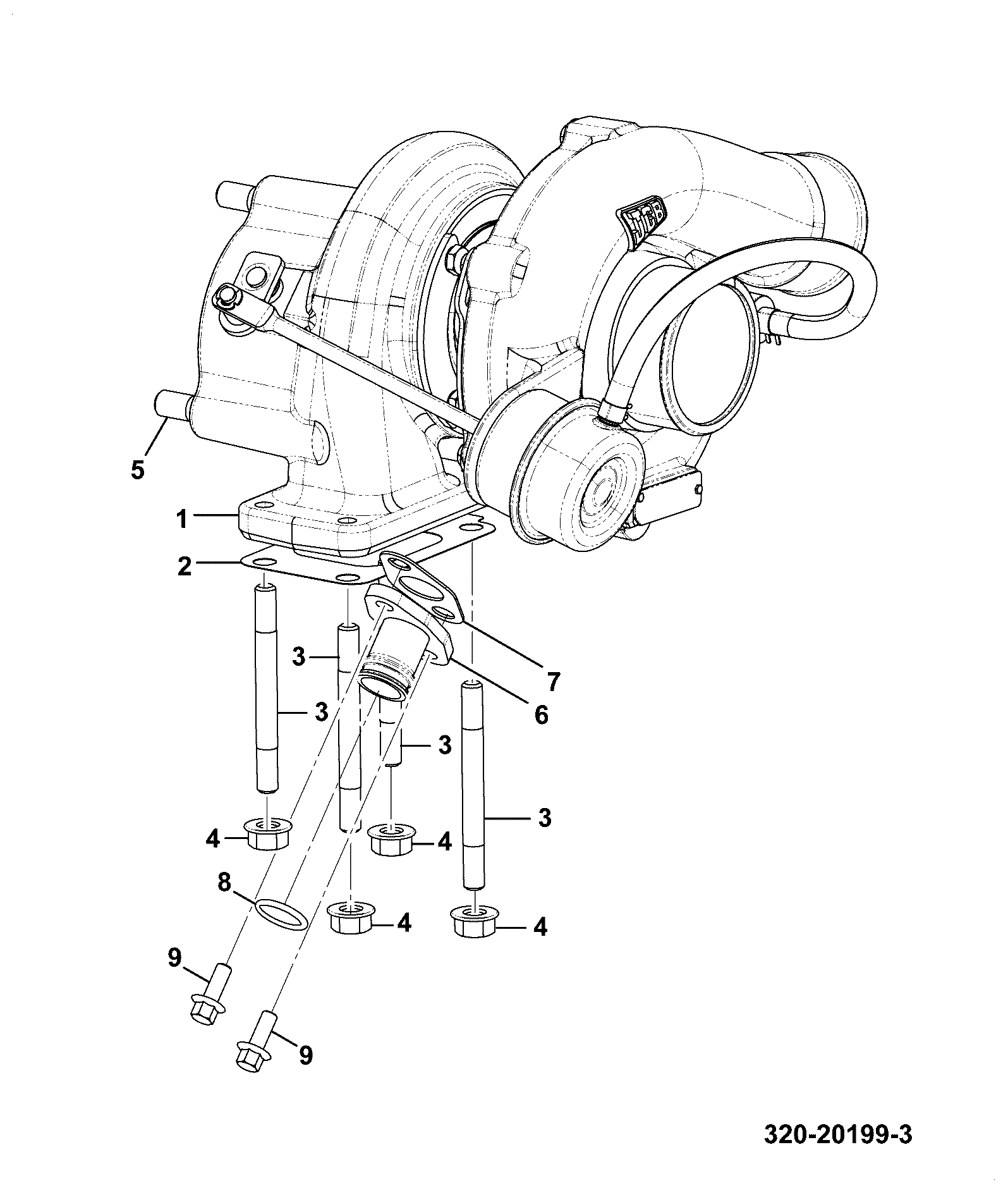 Переходник 320/04205 JCB