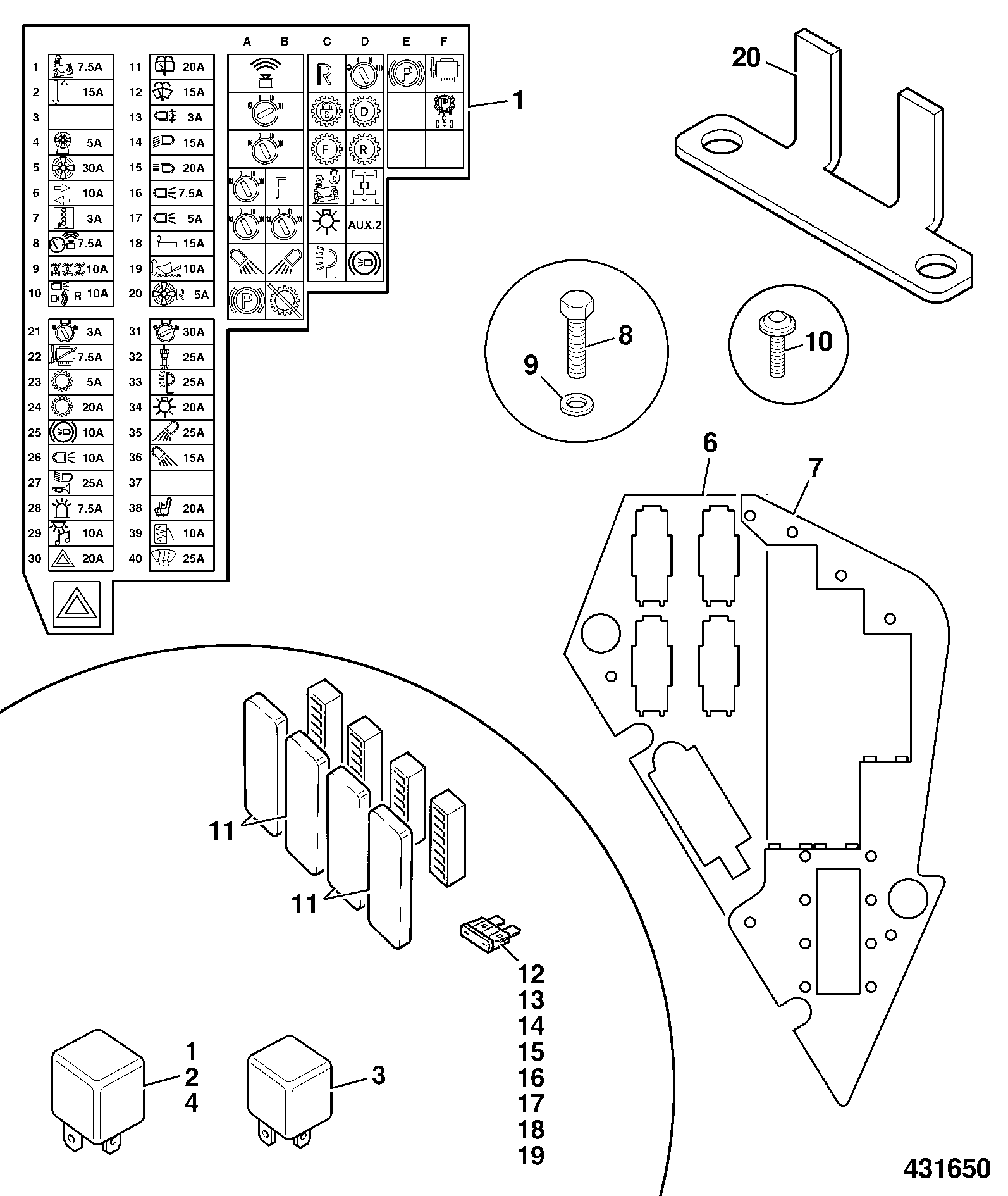 пластина 331/43209 JCB