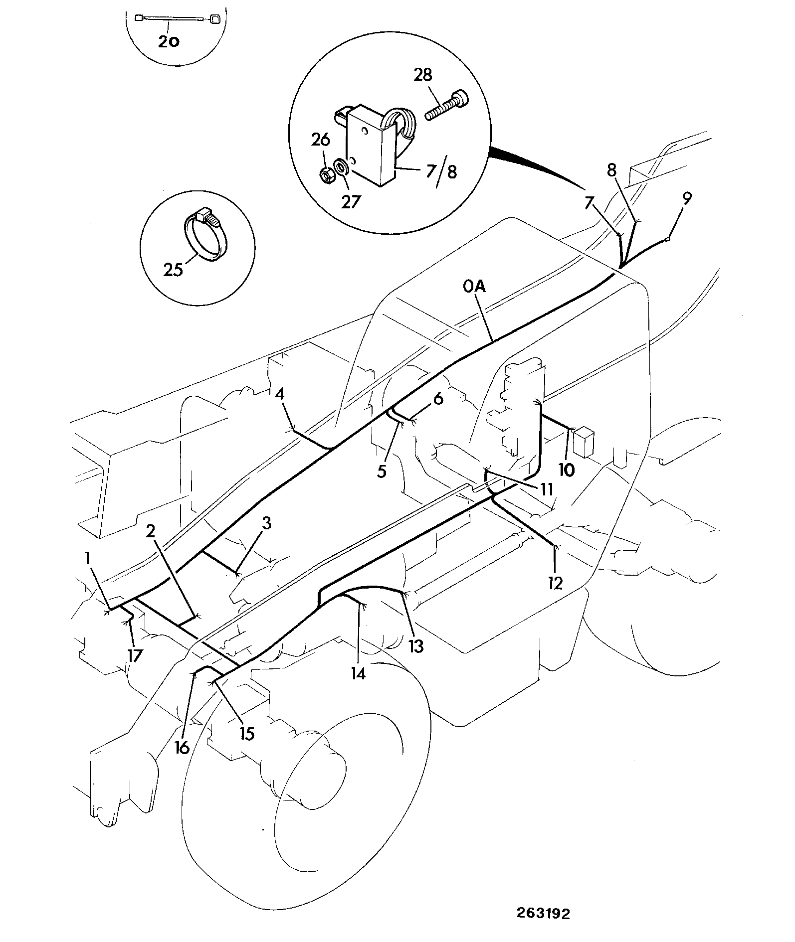 Жгут проводов 721/00315 JCB