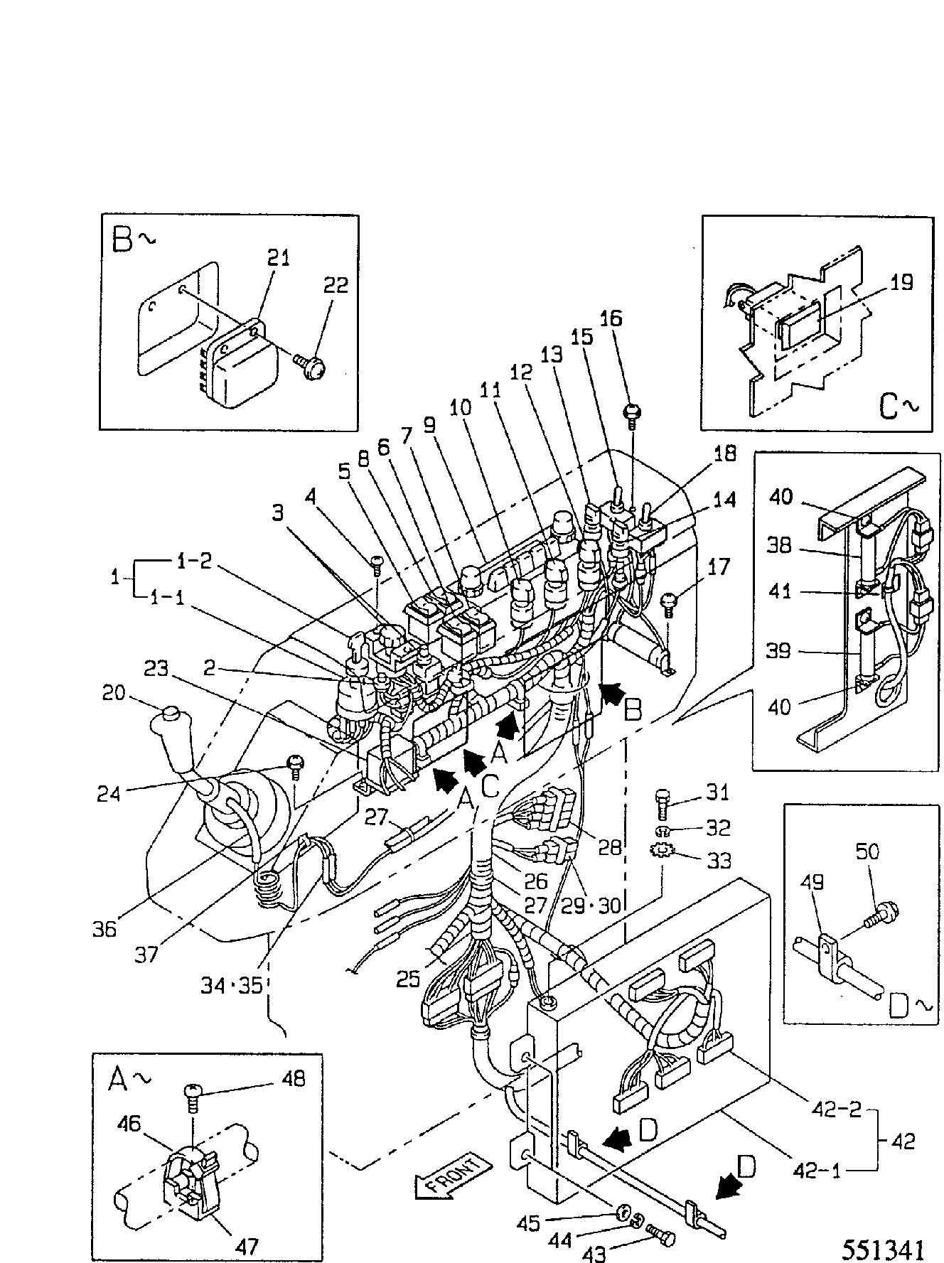 Жгут проводов KLR0049 JCB
