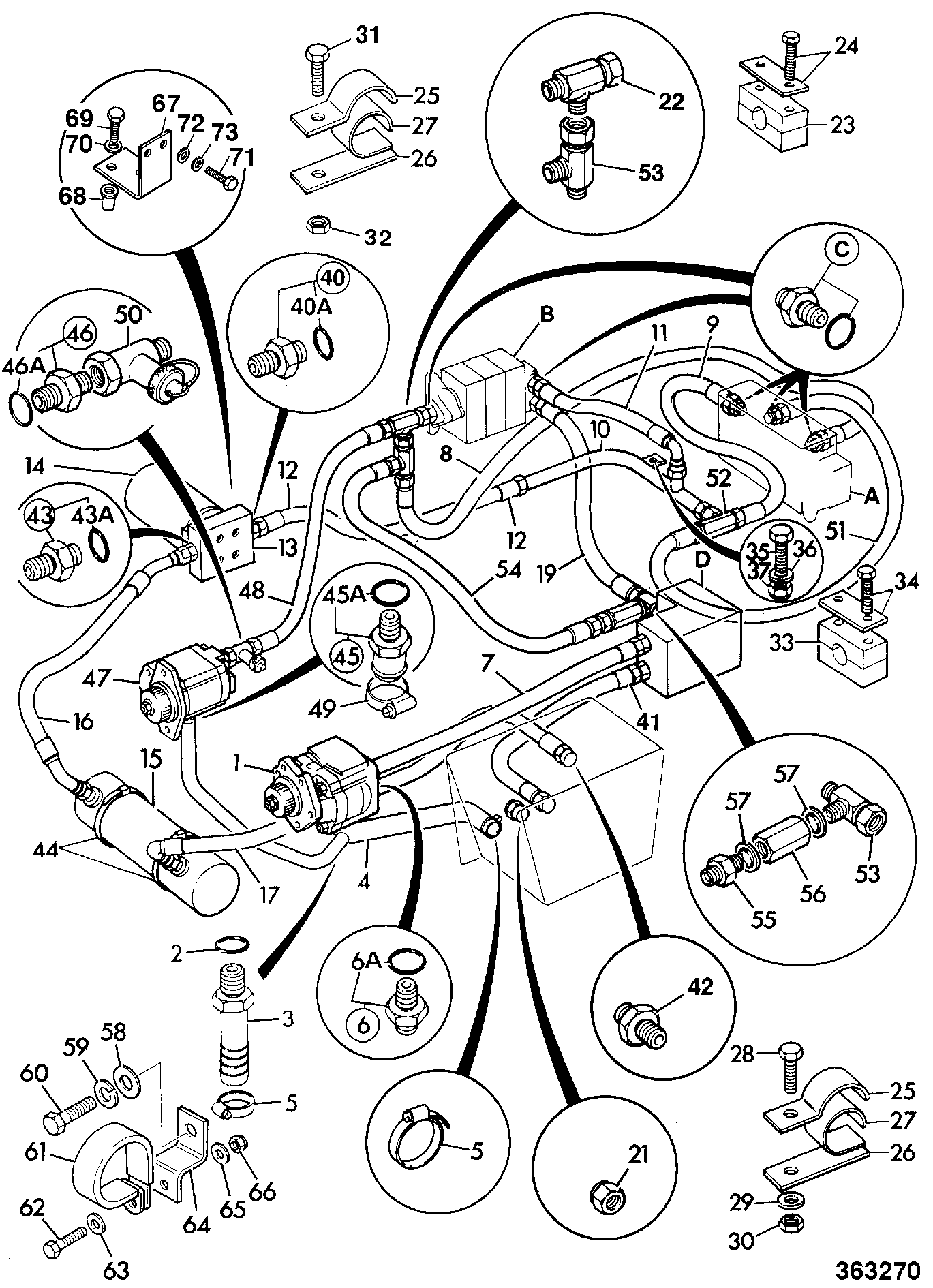 Шланг 142/01069 JCB