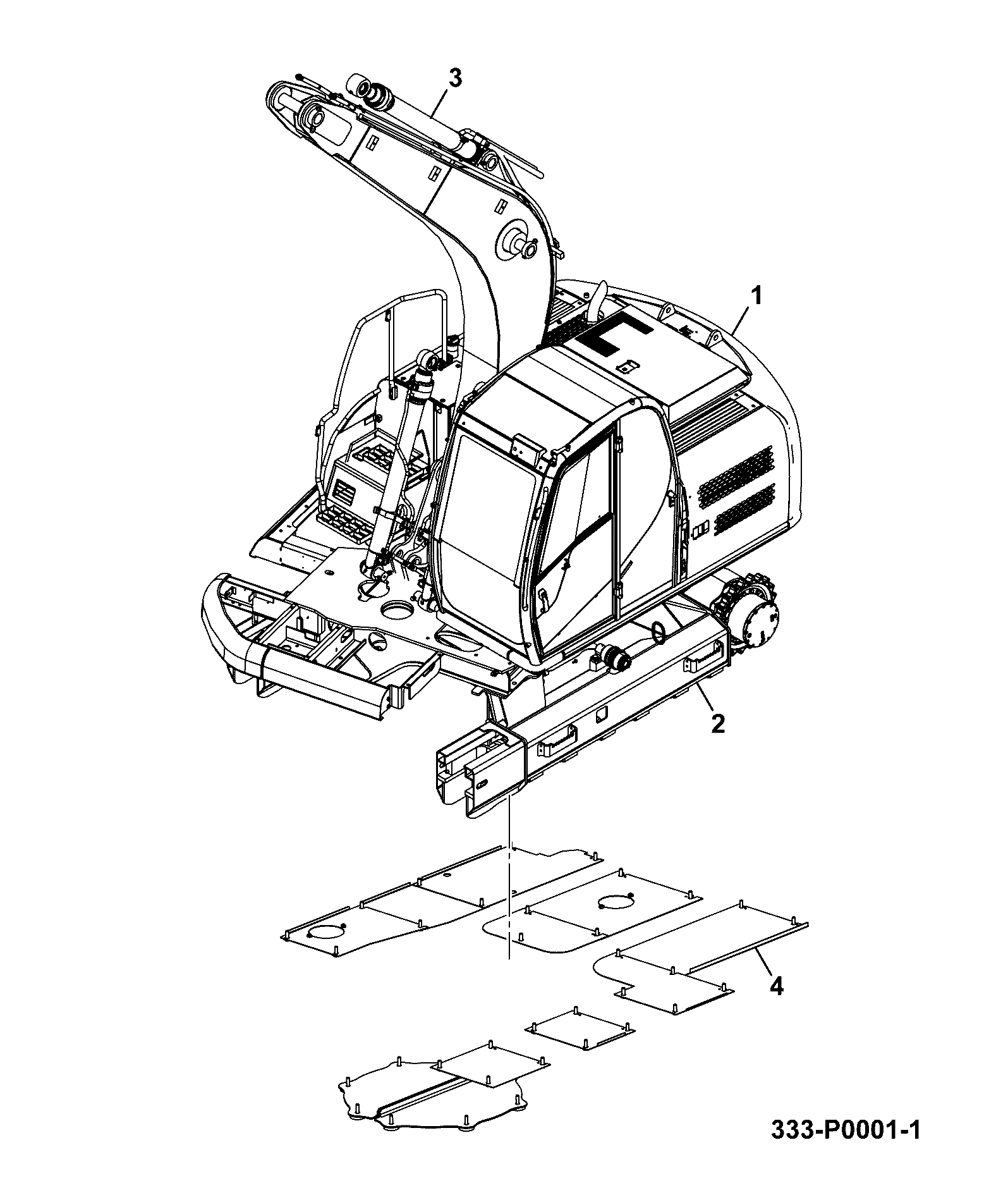 Ходовая часть 332/L0547 JCB