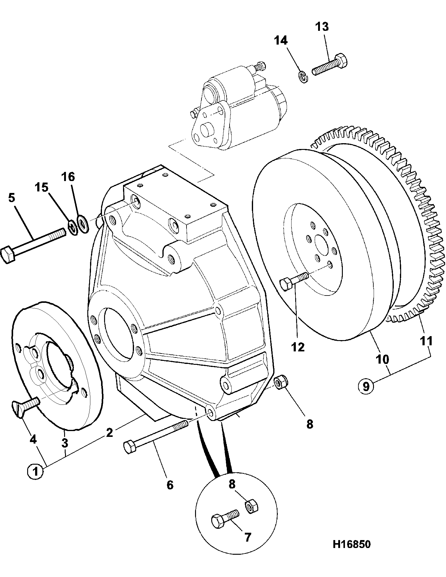 корпус 232/98200 JCB