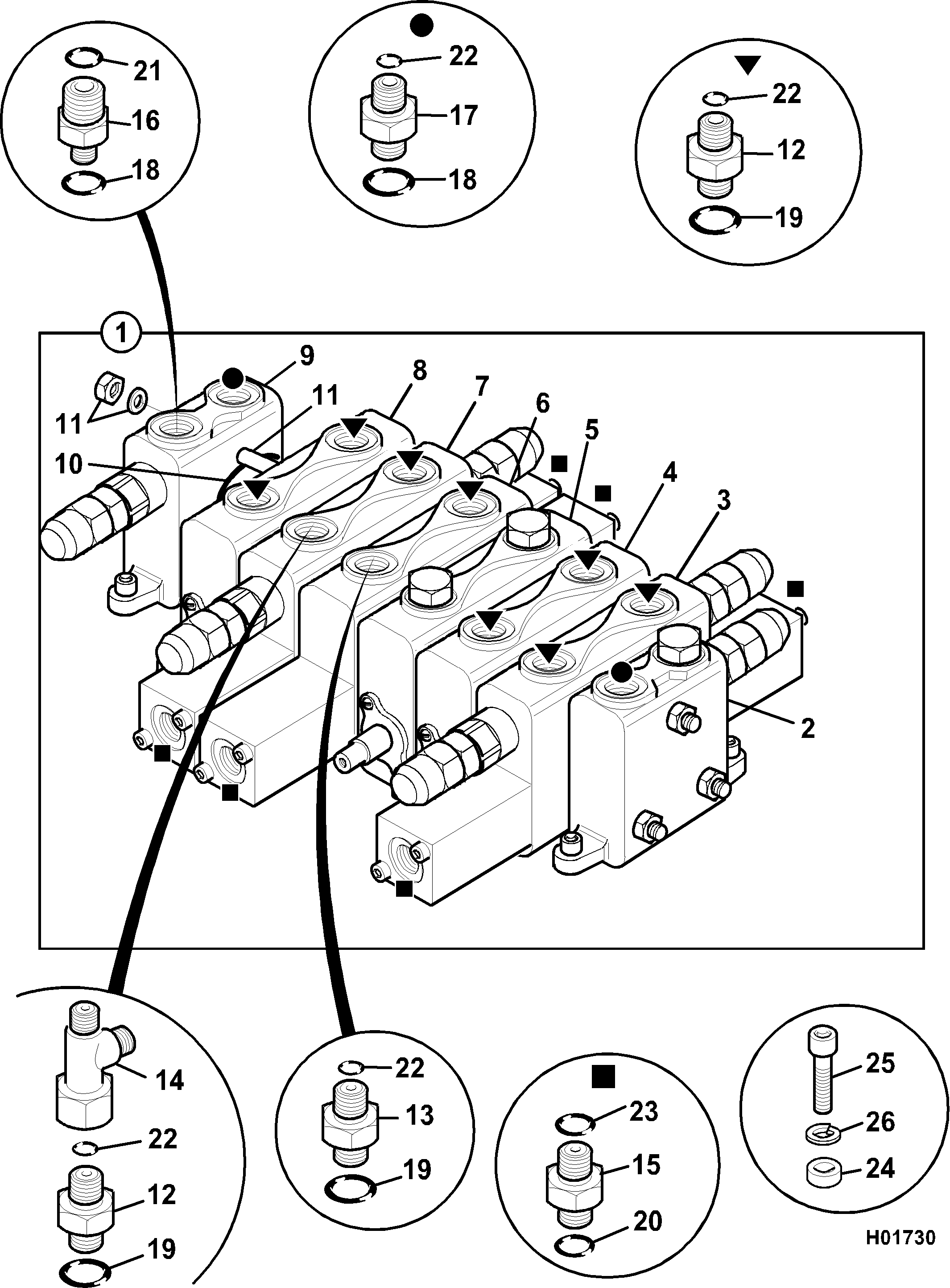 Комплект 25/616907 JCB