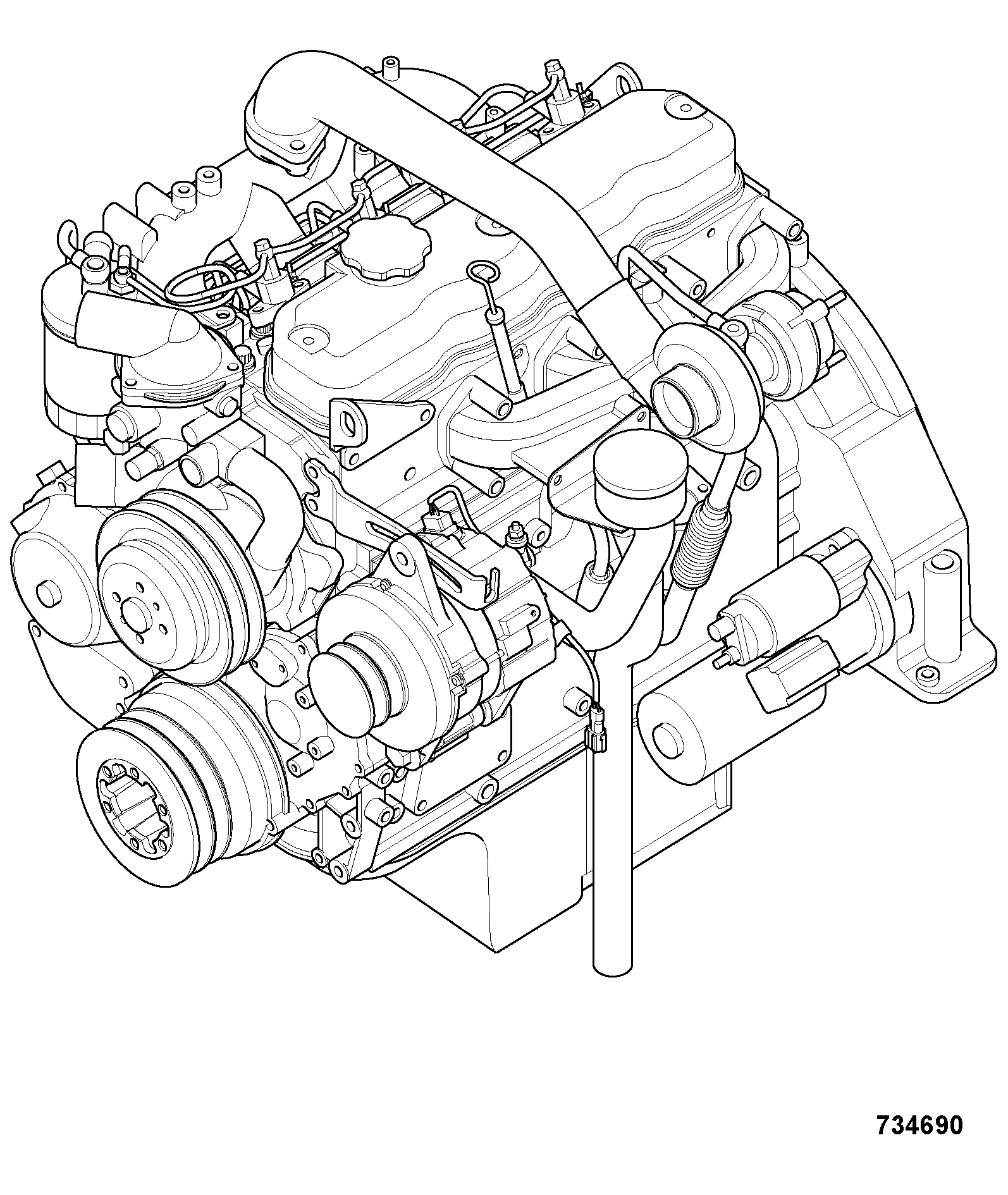 двигатель 01/145194 JCB