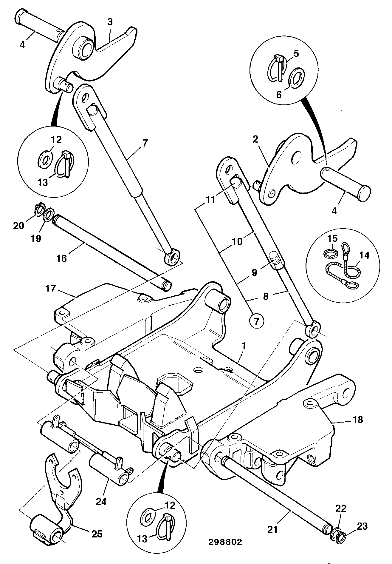 фиксатор 331/32966 JCB