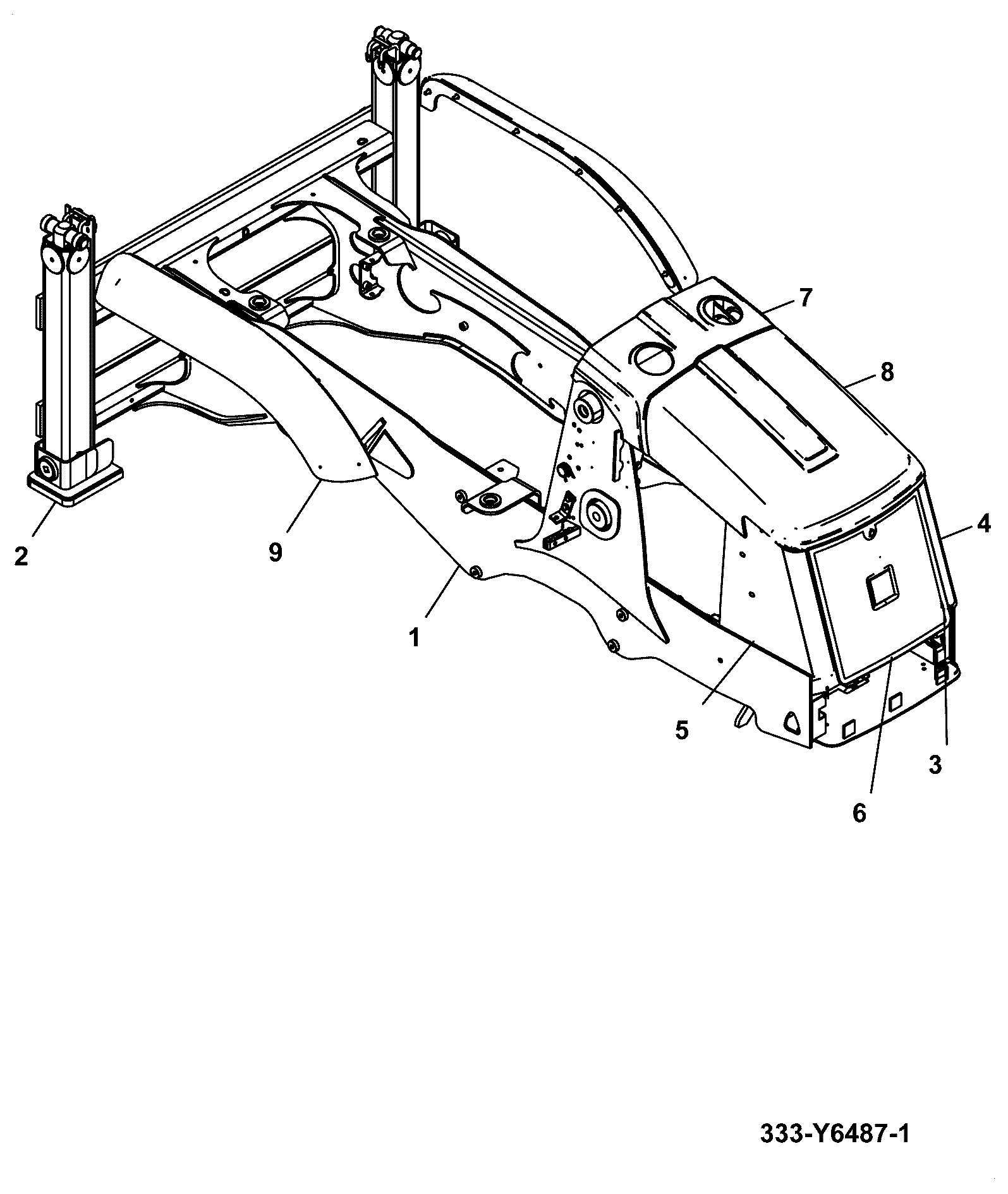 Крышка 332/L1387 JCB