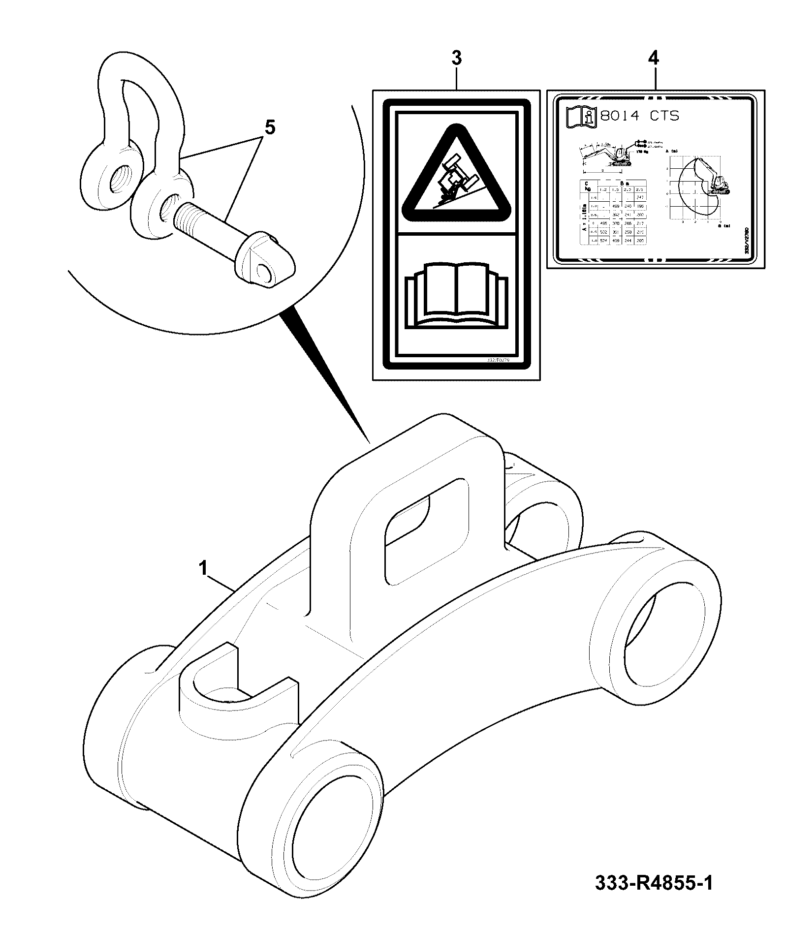 Подъём схема 8014 332/V2780 JCB