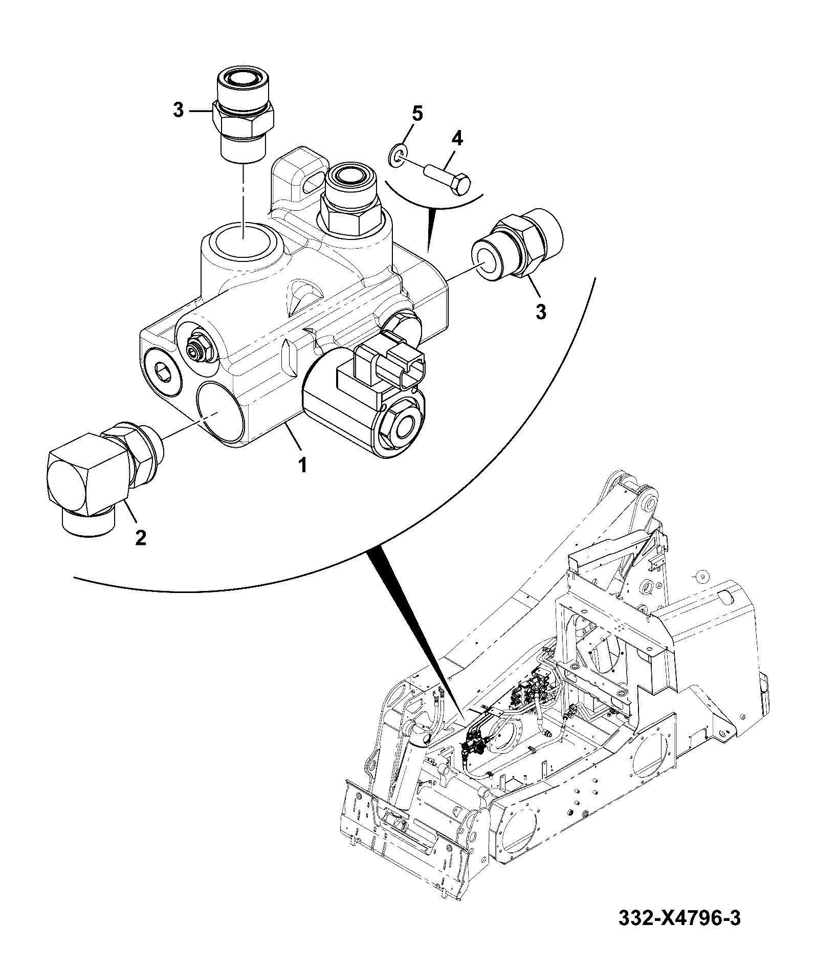 Клапан 335/A8318 JCB