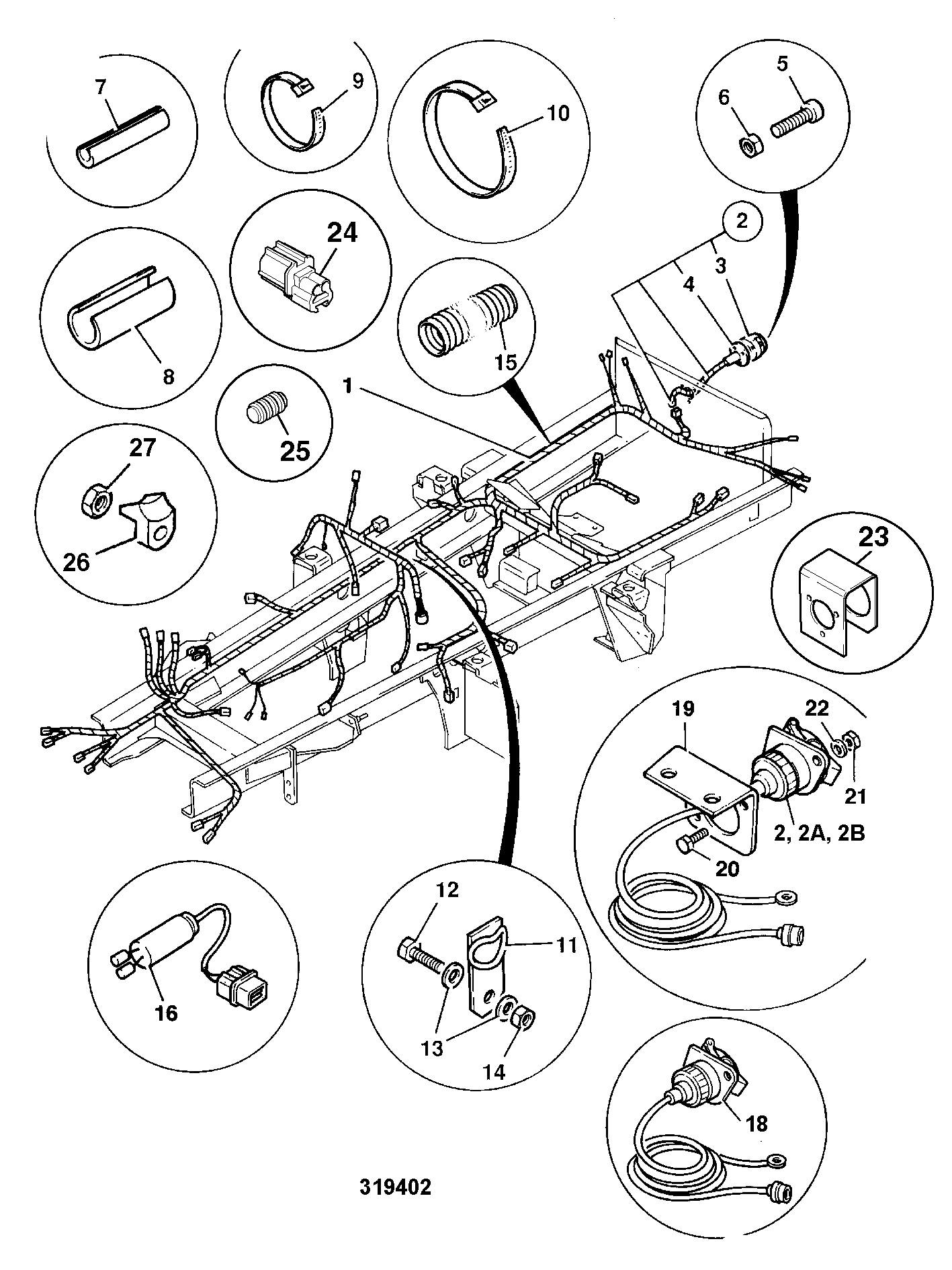 Жгут проводов 721/00728 JCB