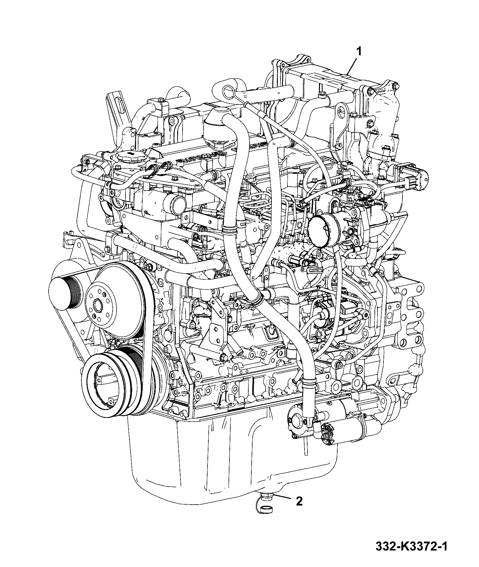 Двигатель 332/K1141 JCB