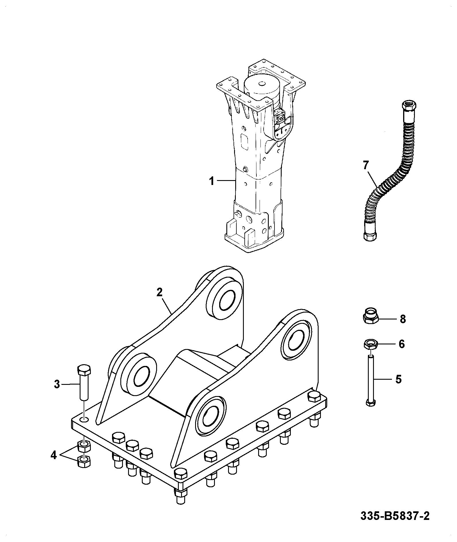 Гайка 1371/0602Z JCB