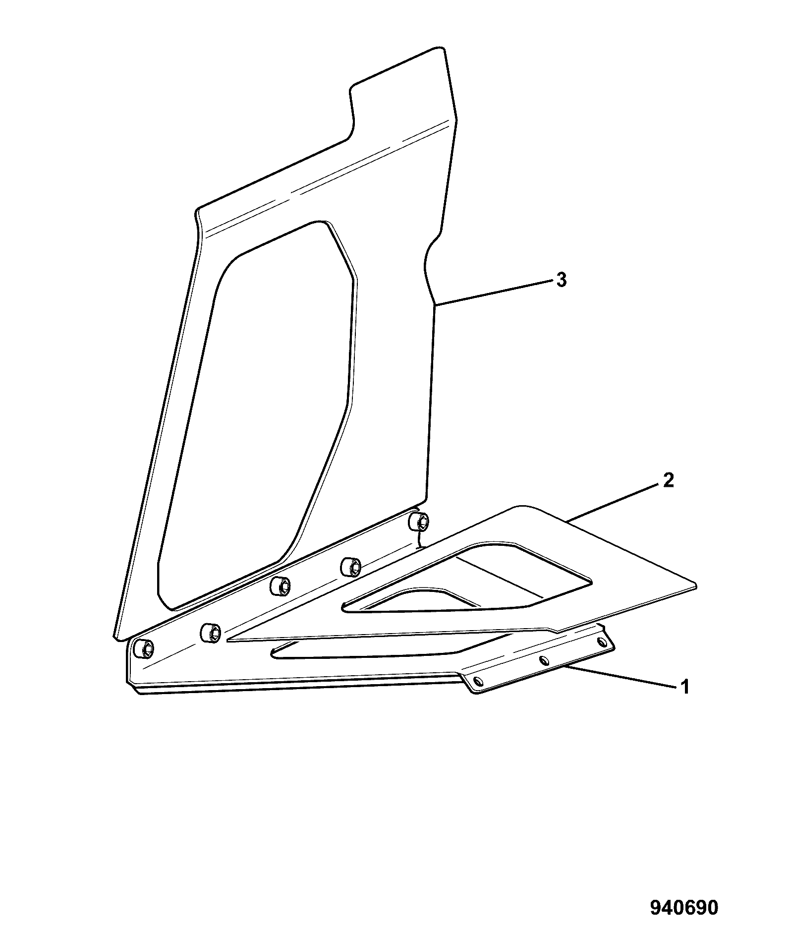 Поддон 332/R3570 JCB