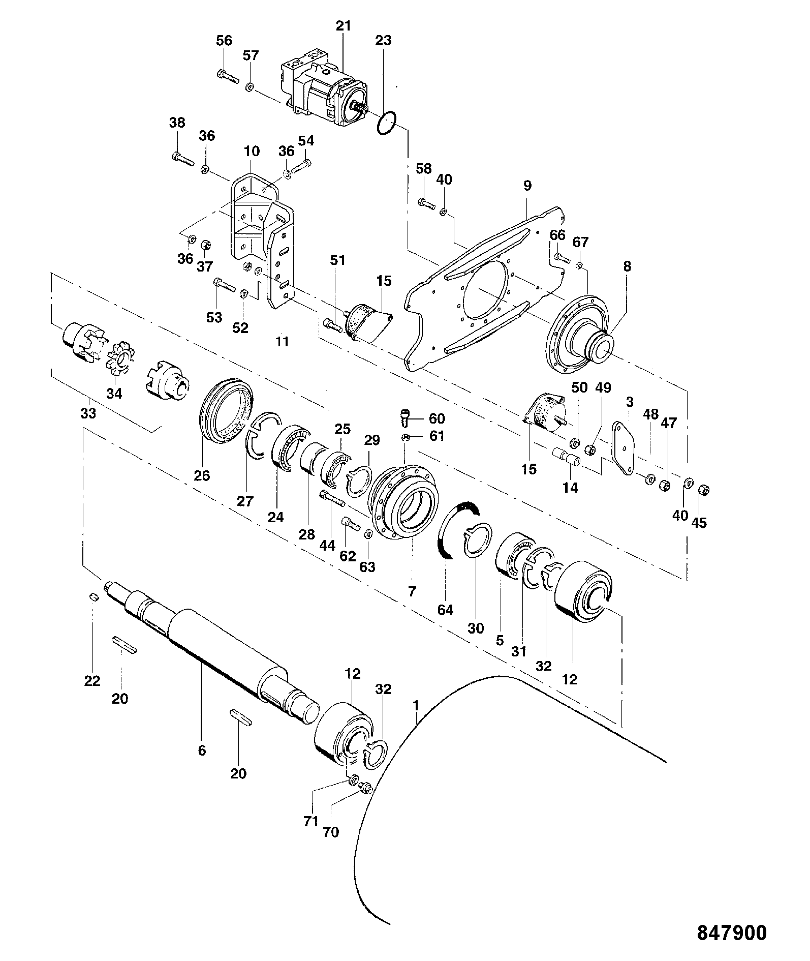 Комплект-уплотнение 7250/10201 JCB