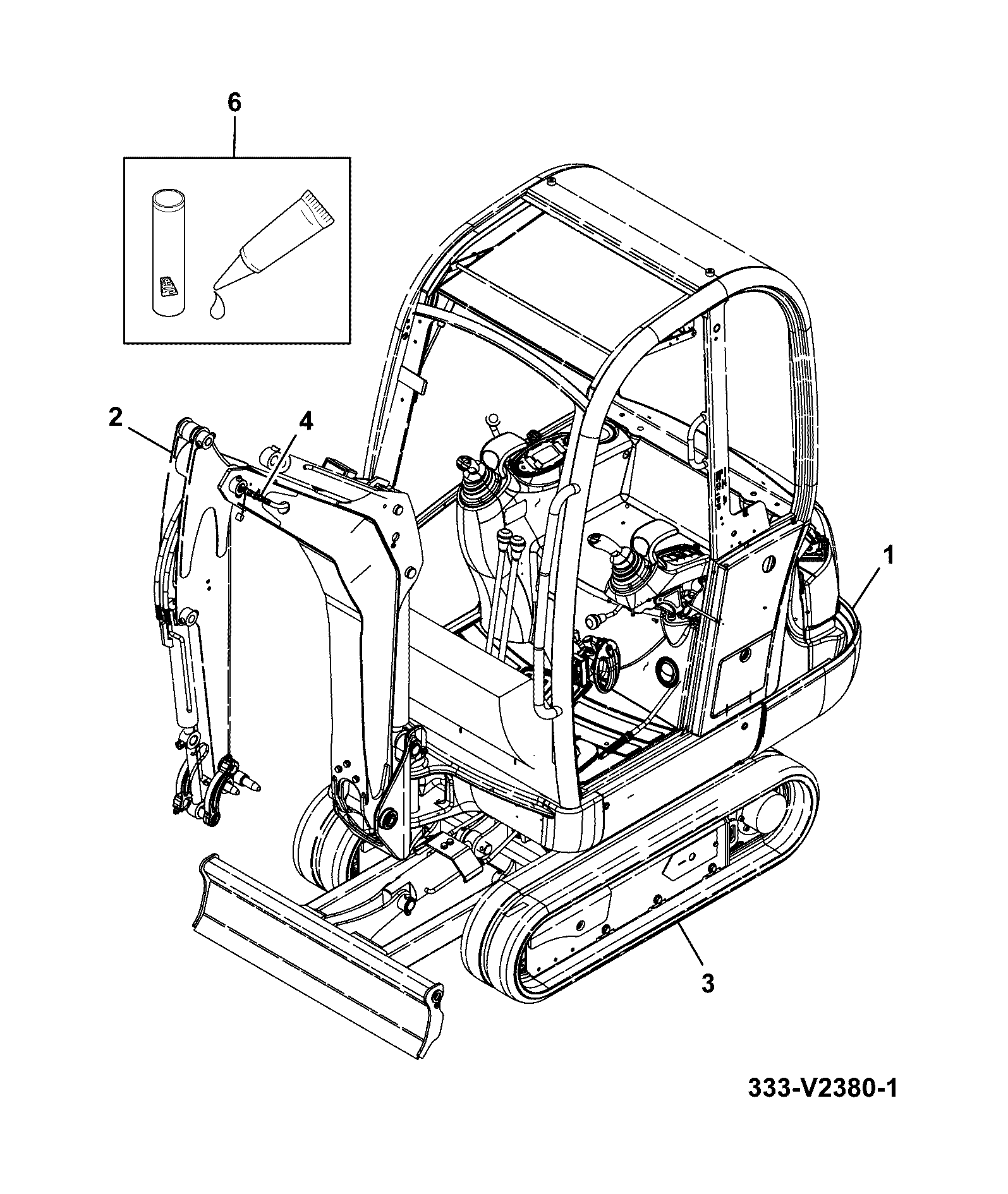 Сборка 333/V1075 JCB