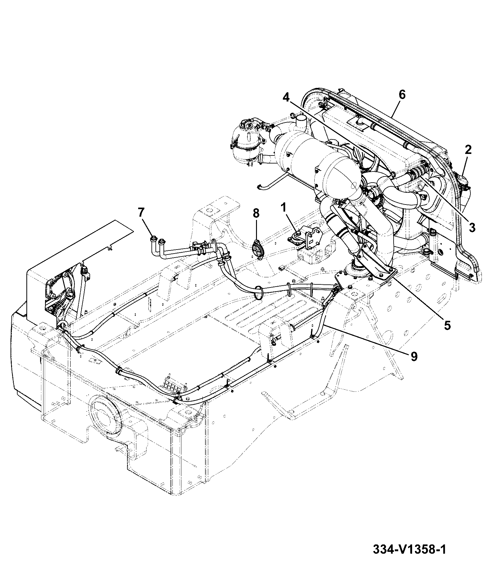Шланг & трубопровод 334/V1353 JCB
