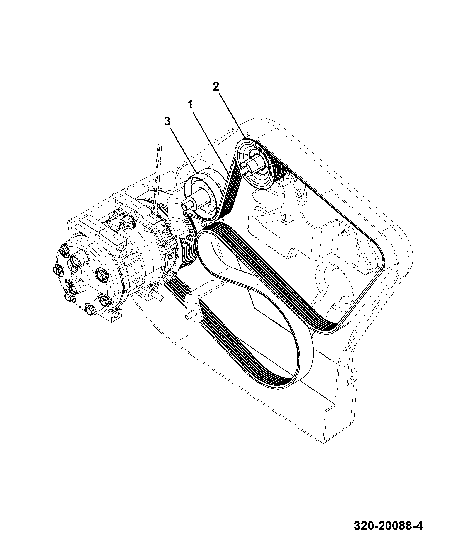 Натяжной ролик 320/08564 JCB