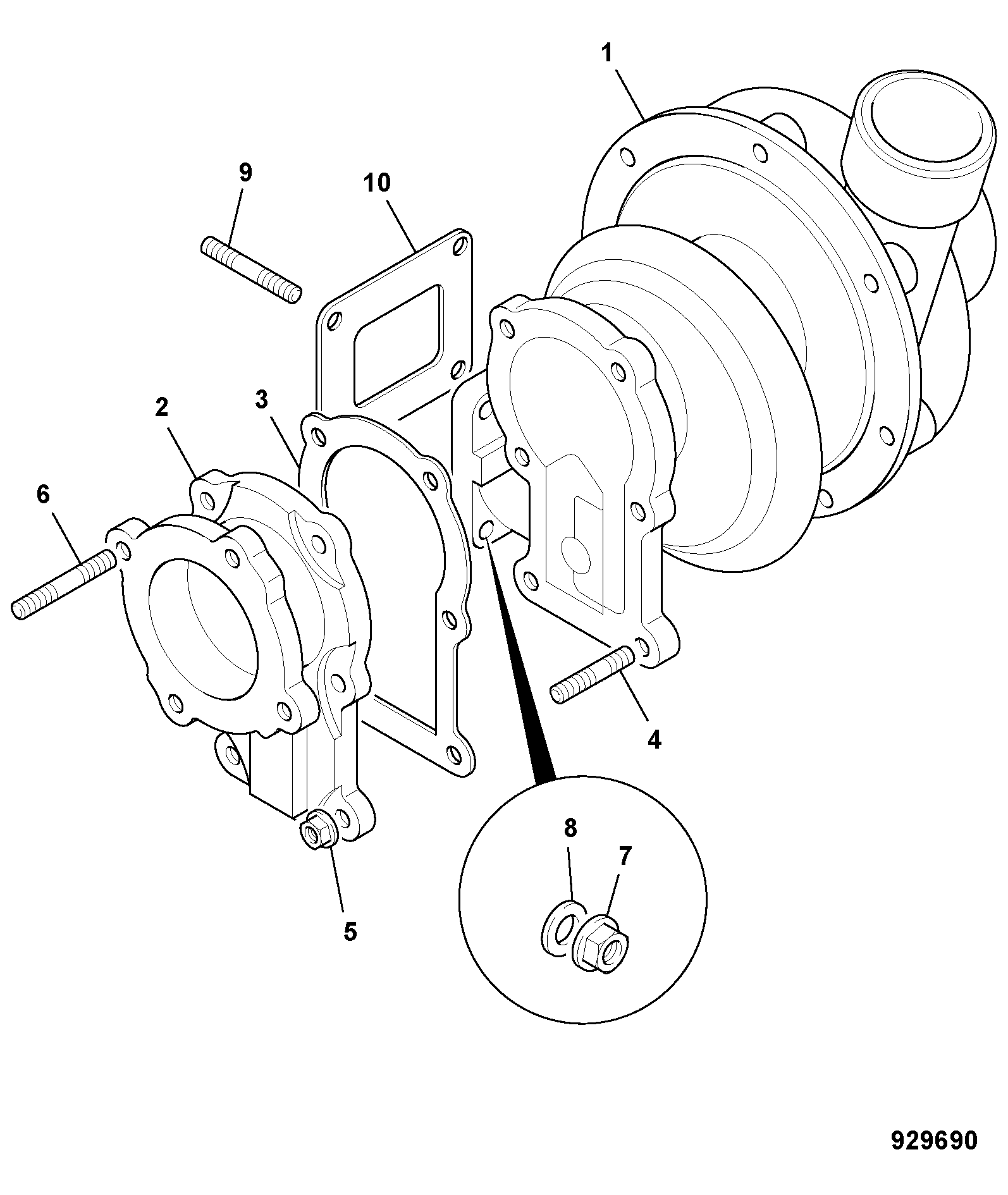 Прокладка 02/801895 JCB