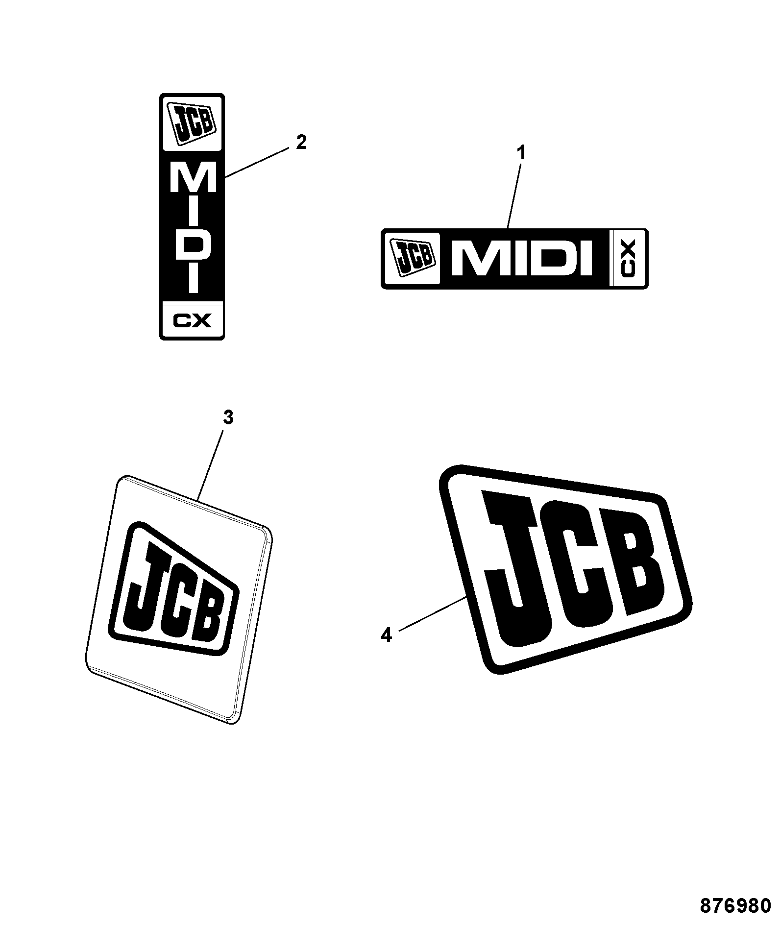 Наклейка 817/20912 JCB