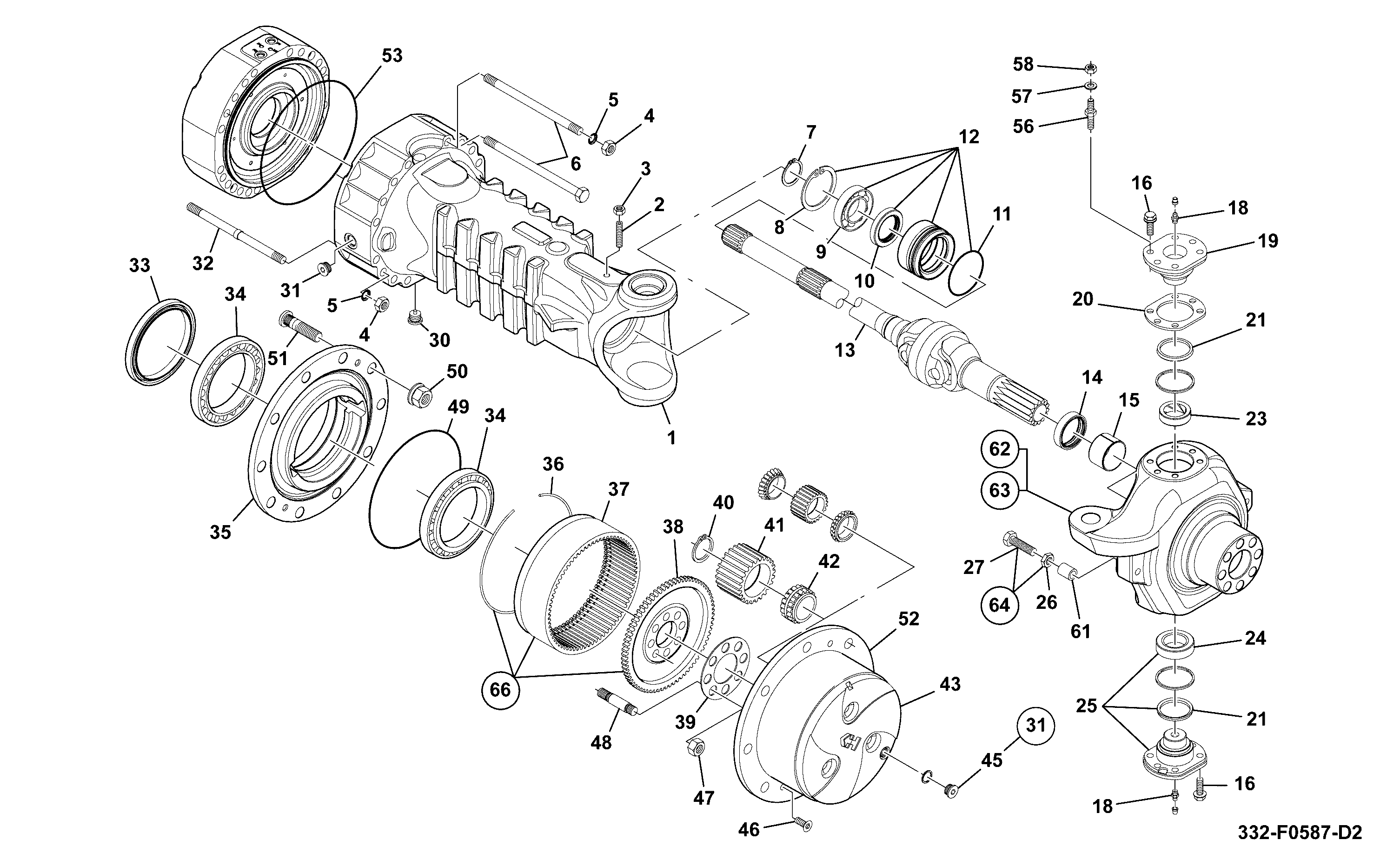 Подшипник 332/D5017 JCB