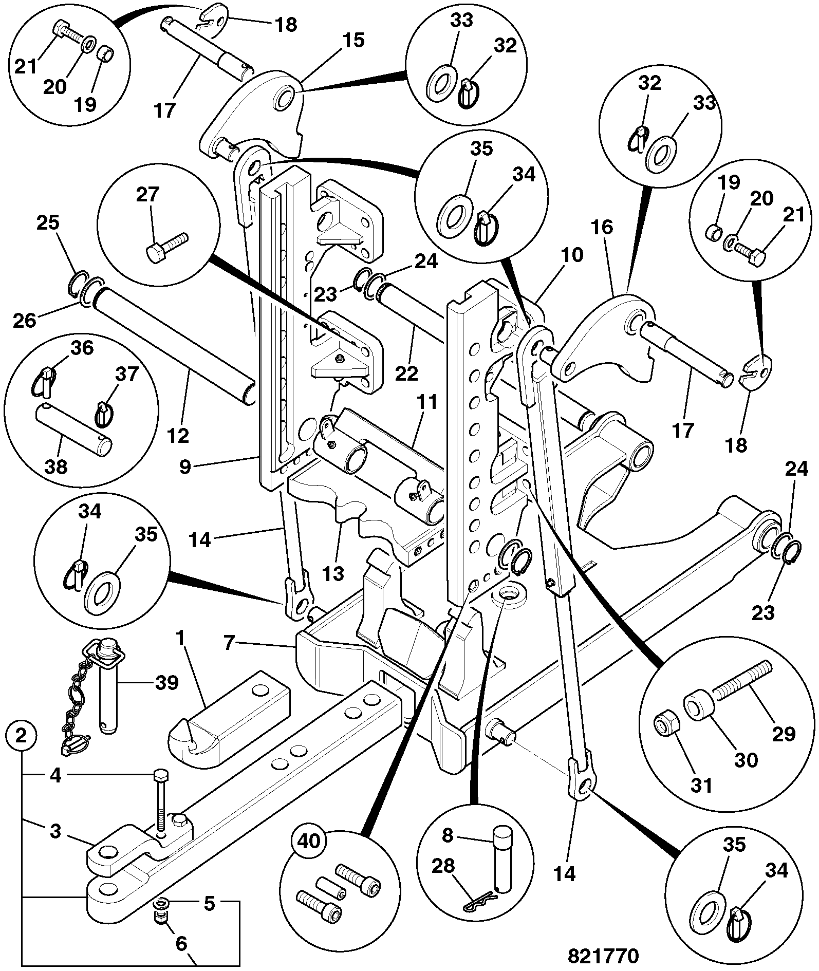 направляющая 331/57764 JCB