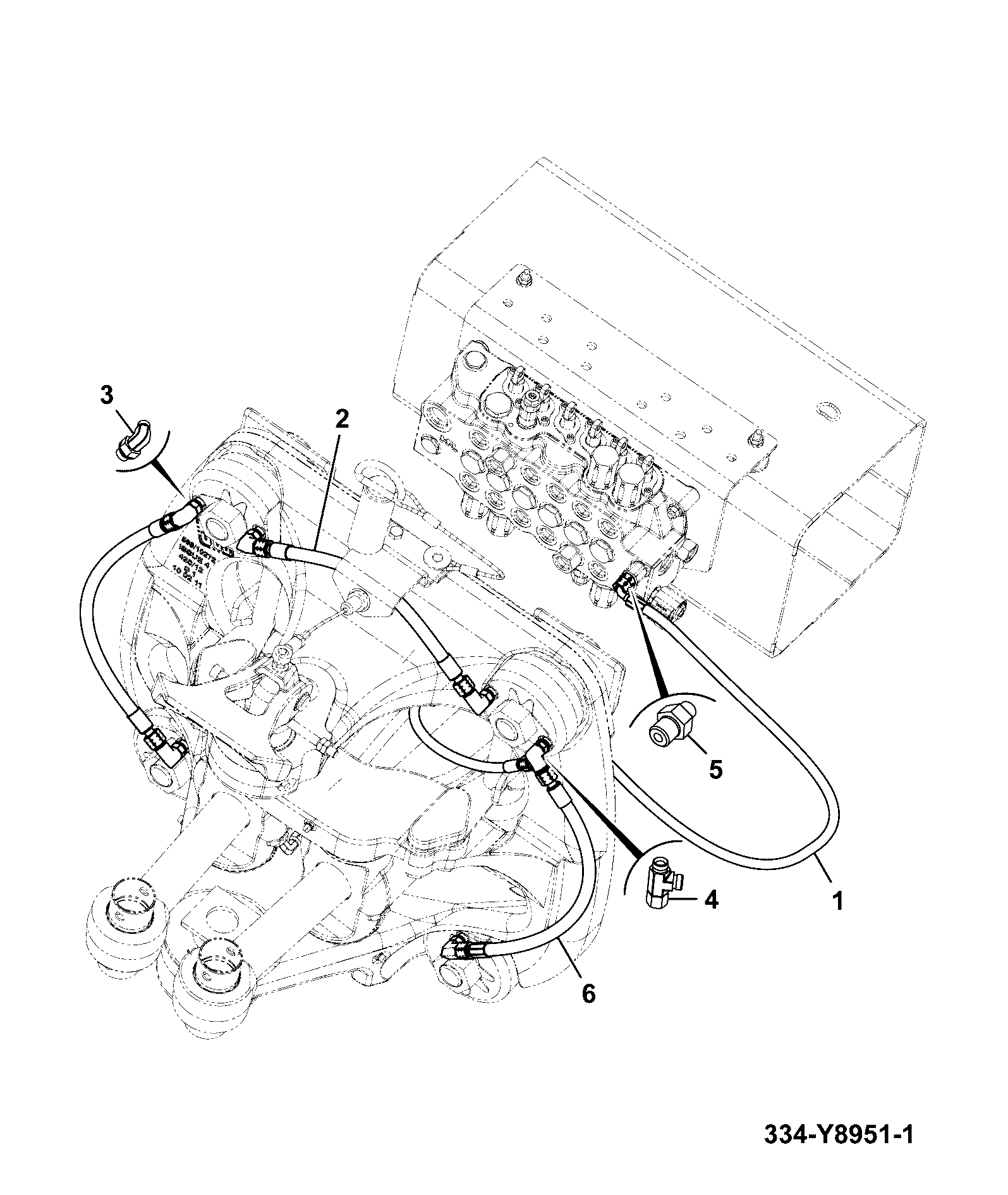 Шланг 334/Y8952 JCB