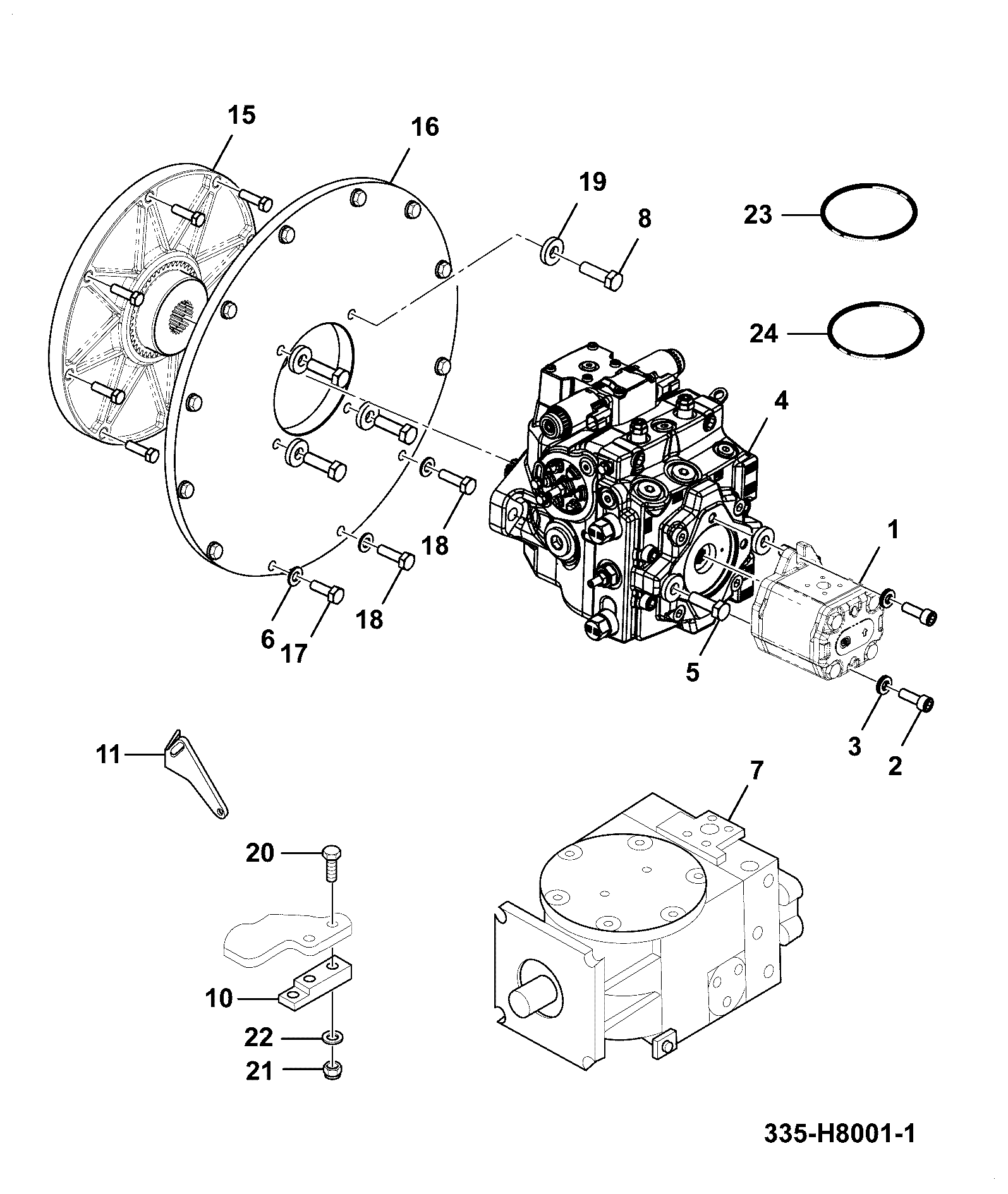 Кольцо уплотнительное 332/N0054 JCB