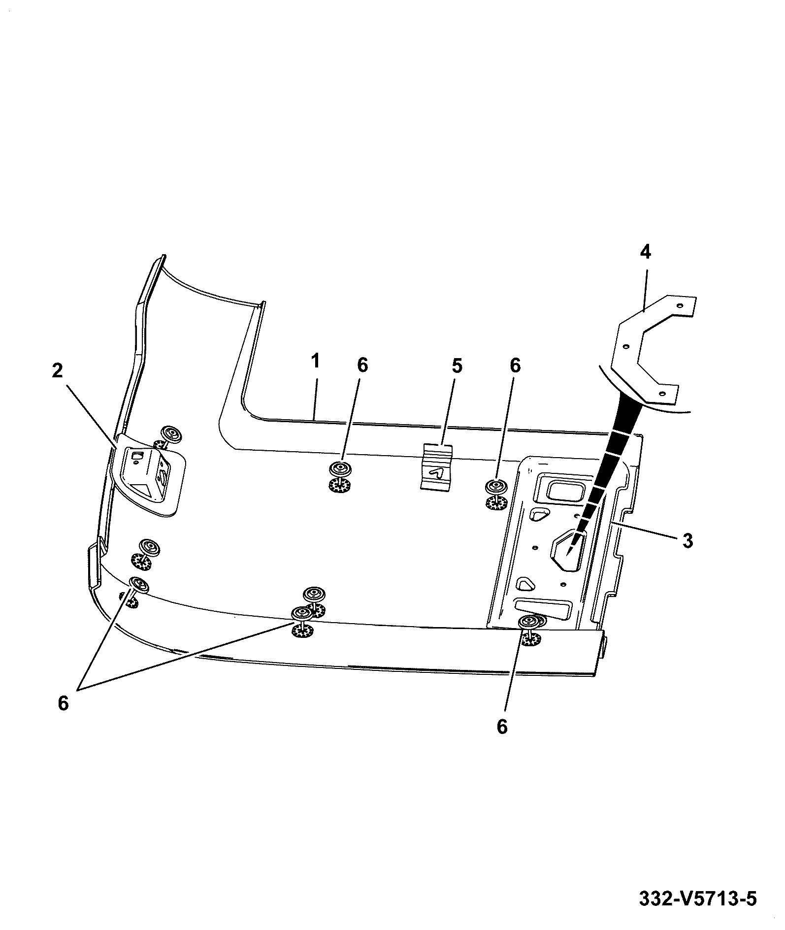 Капот 332/V5713 JCB