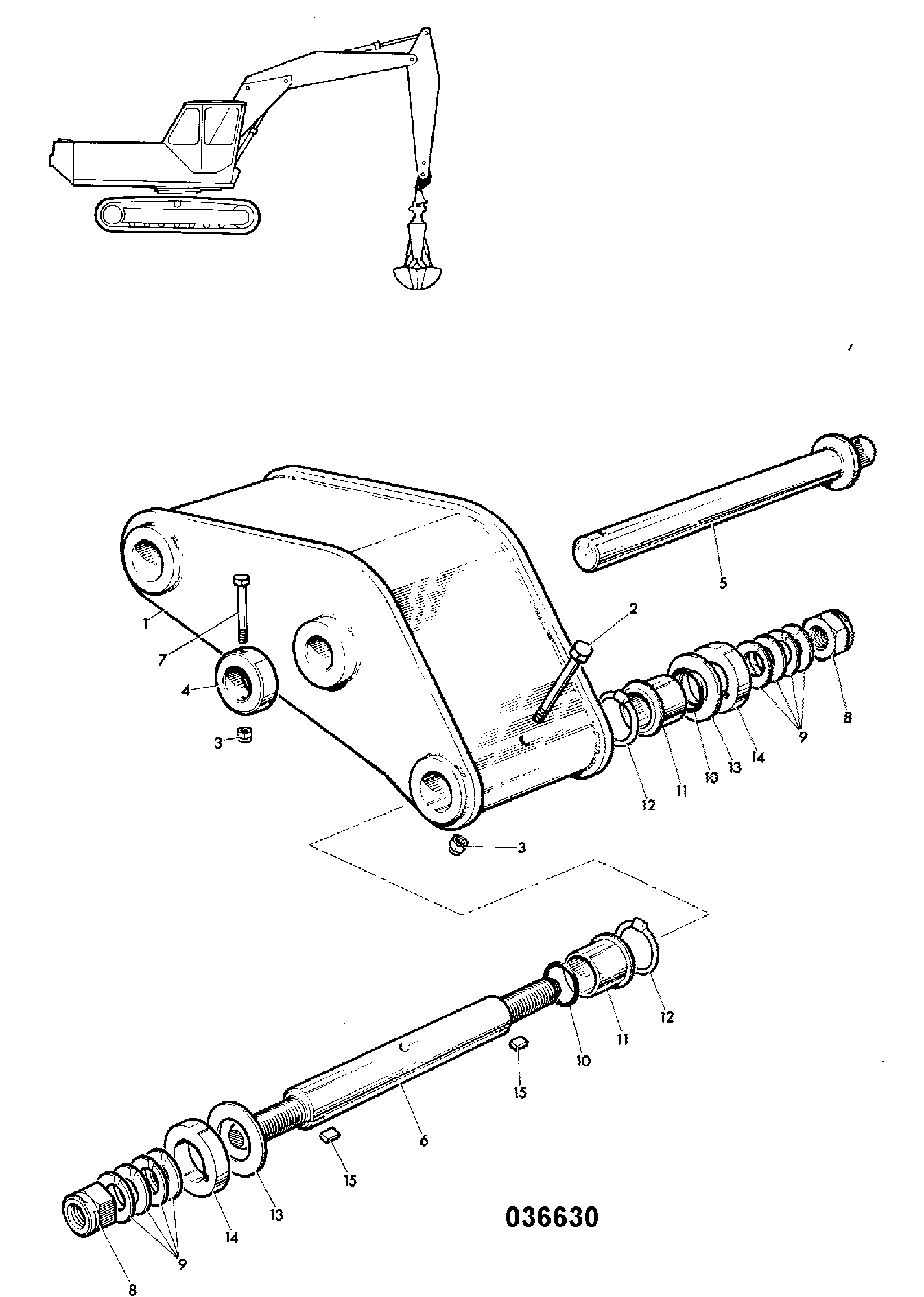 Шпонка G30/7 JCB