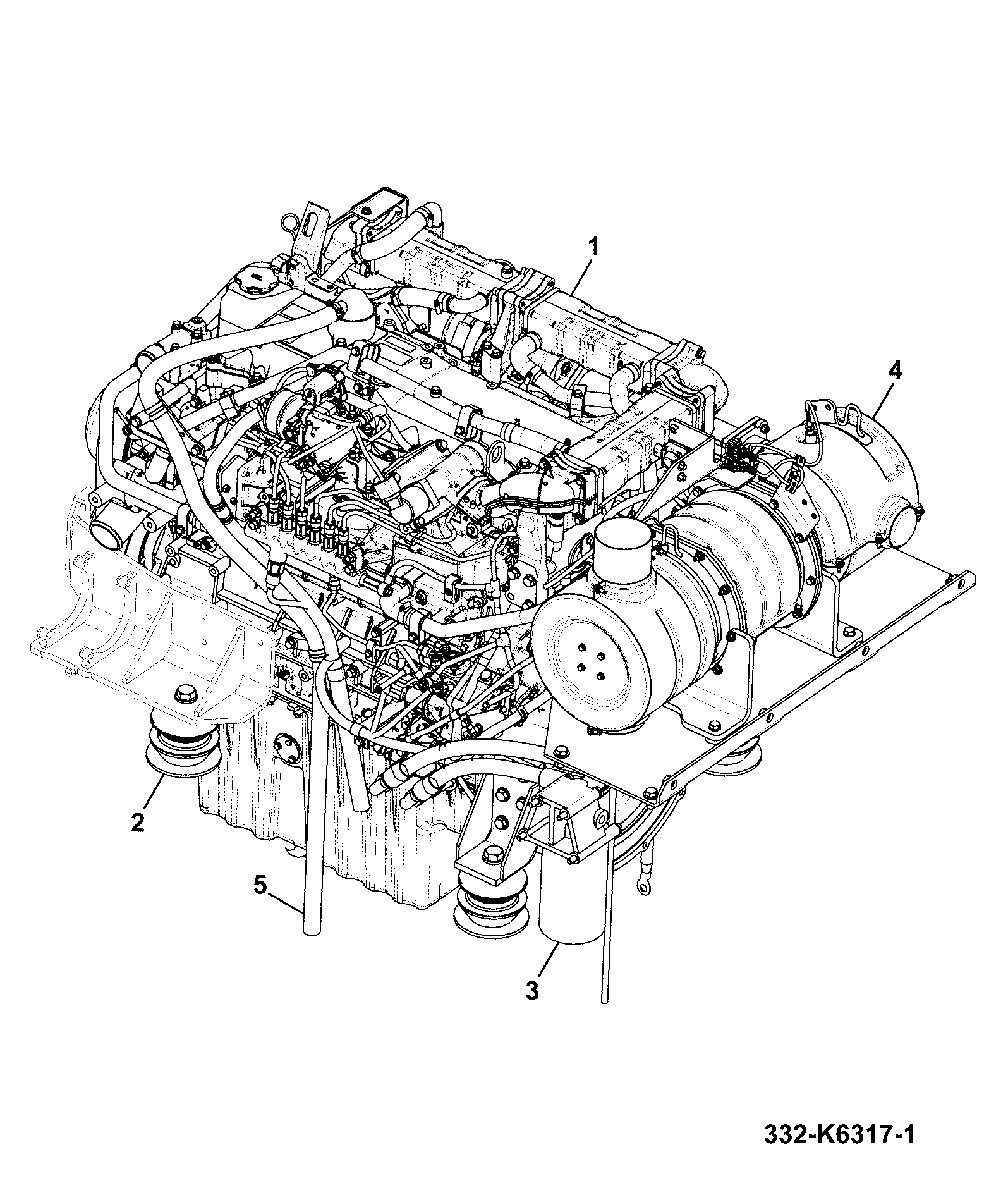 Выхлоп 332/K7498 JCB
