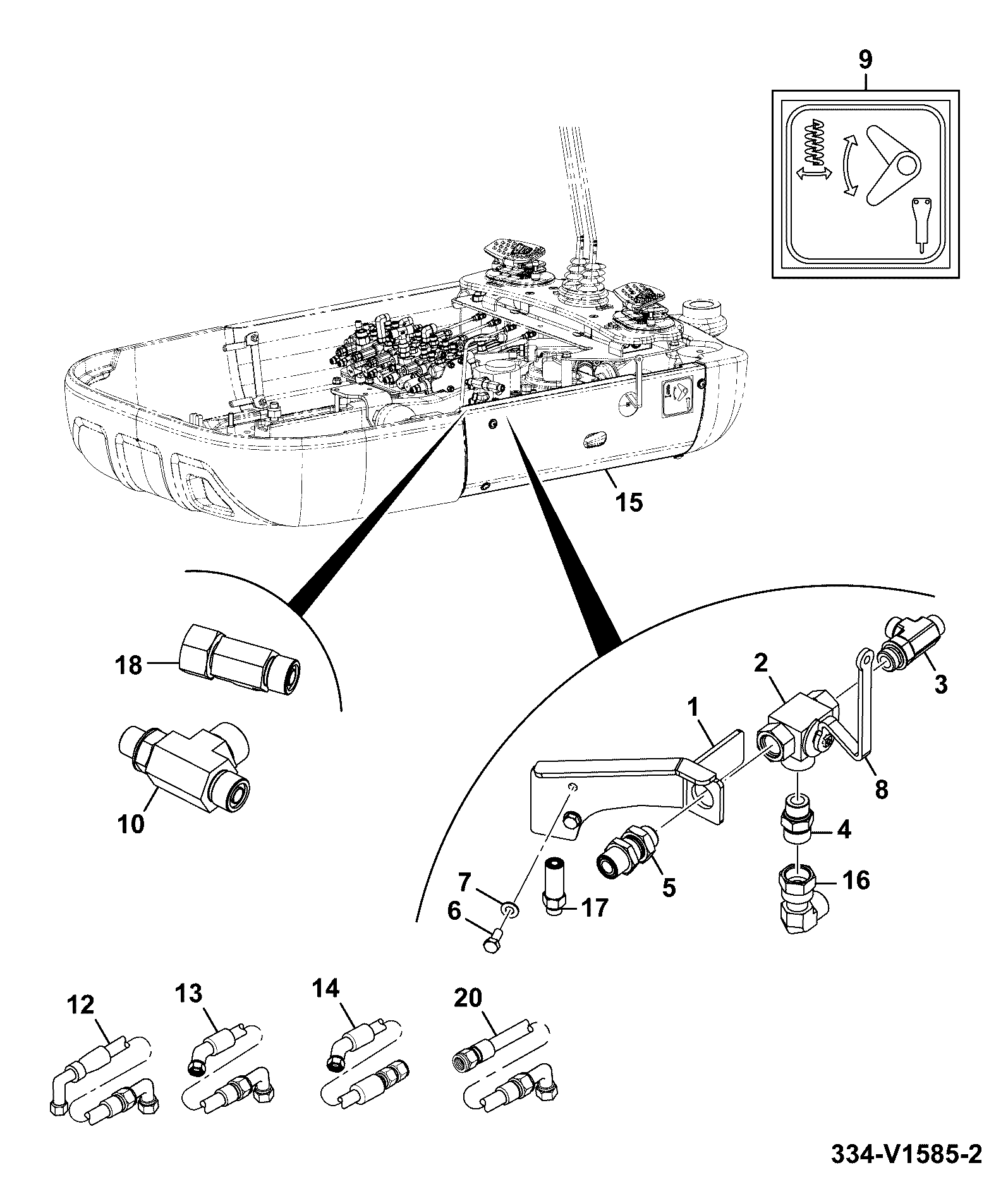 Шланг 5/8 (-10) ORFS 334/V1368 JCB