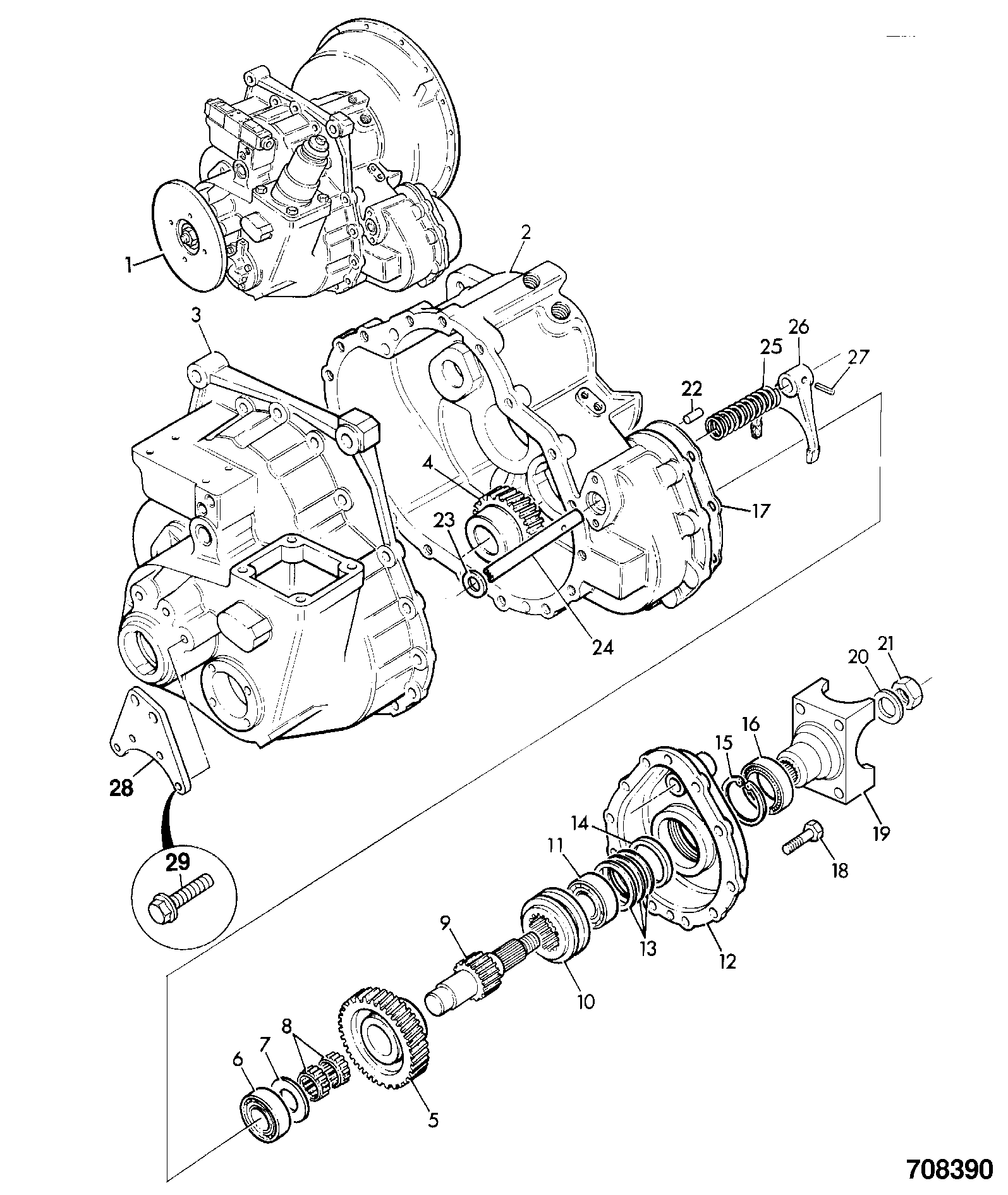 Коробка передач 191/91394 JCB