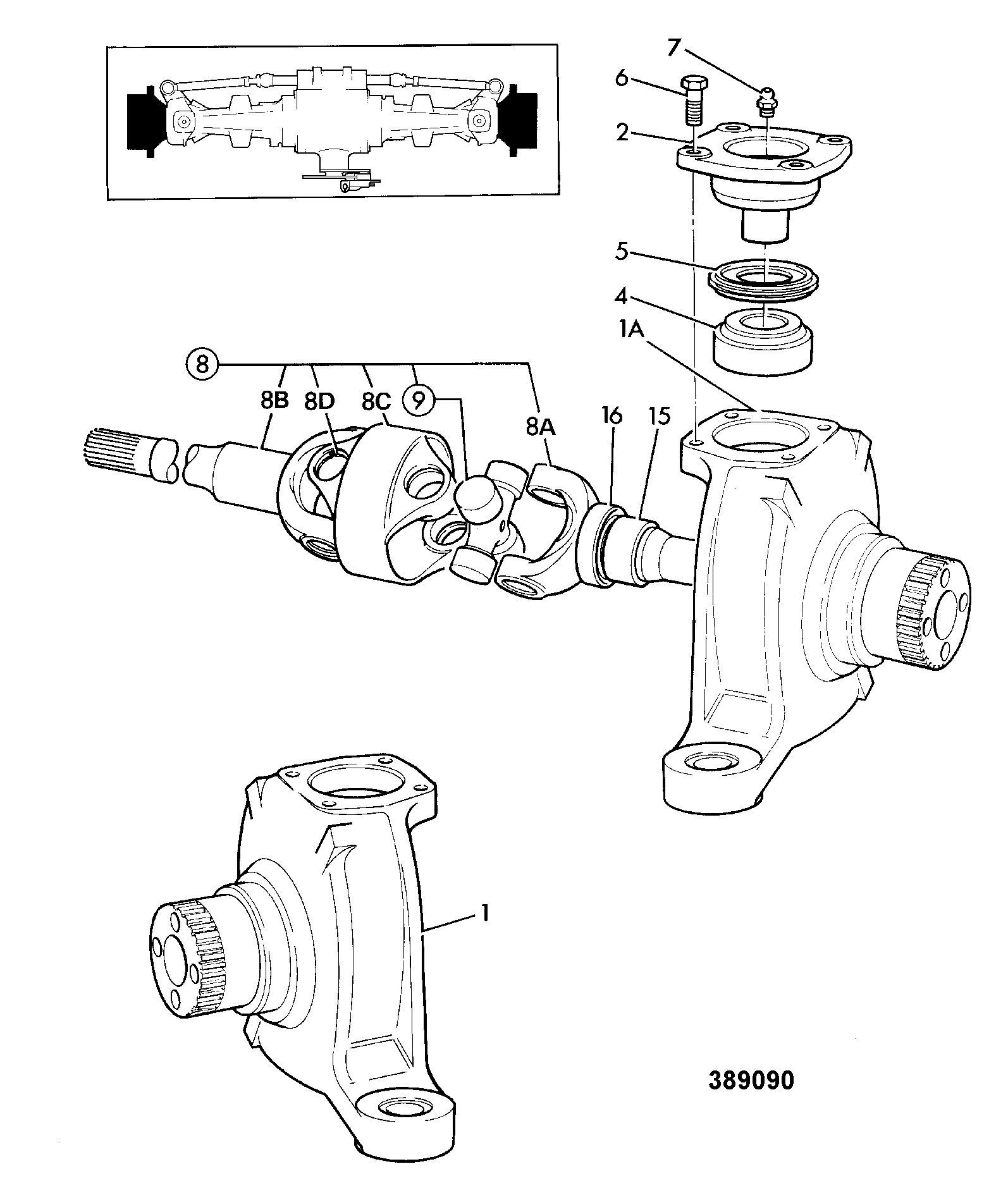 Вал 914/89400 JCB